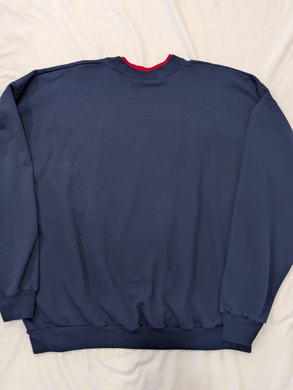 VTG Women Mc Energy Sportswear Christmas Navy Sweatshirt Sz XL Santa Rhinestone