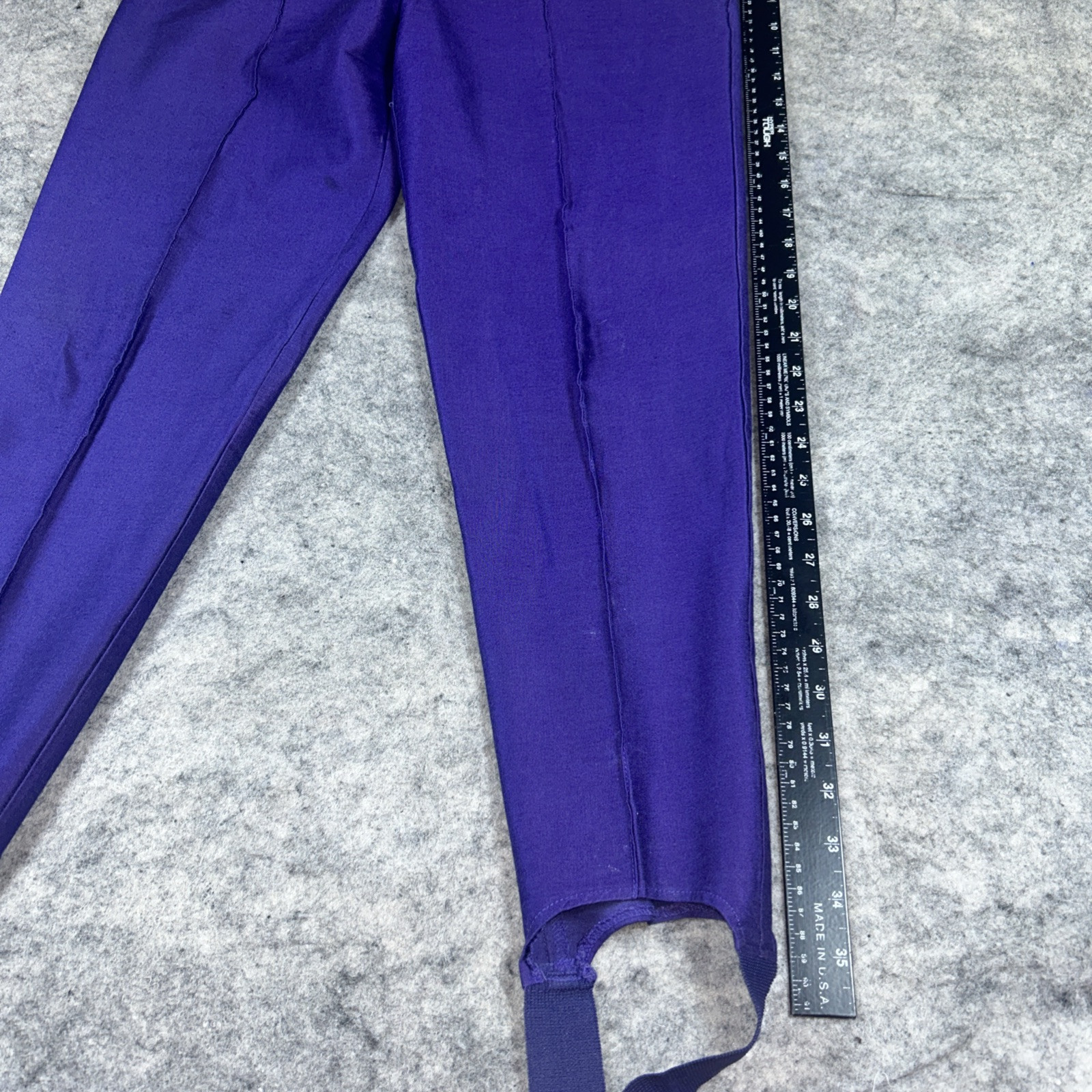 The Limited Stirrup Pants Size 8 Purple Rayon Blend Spandex Stretch Vintage 80s