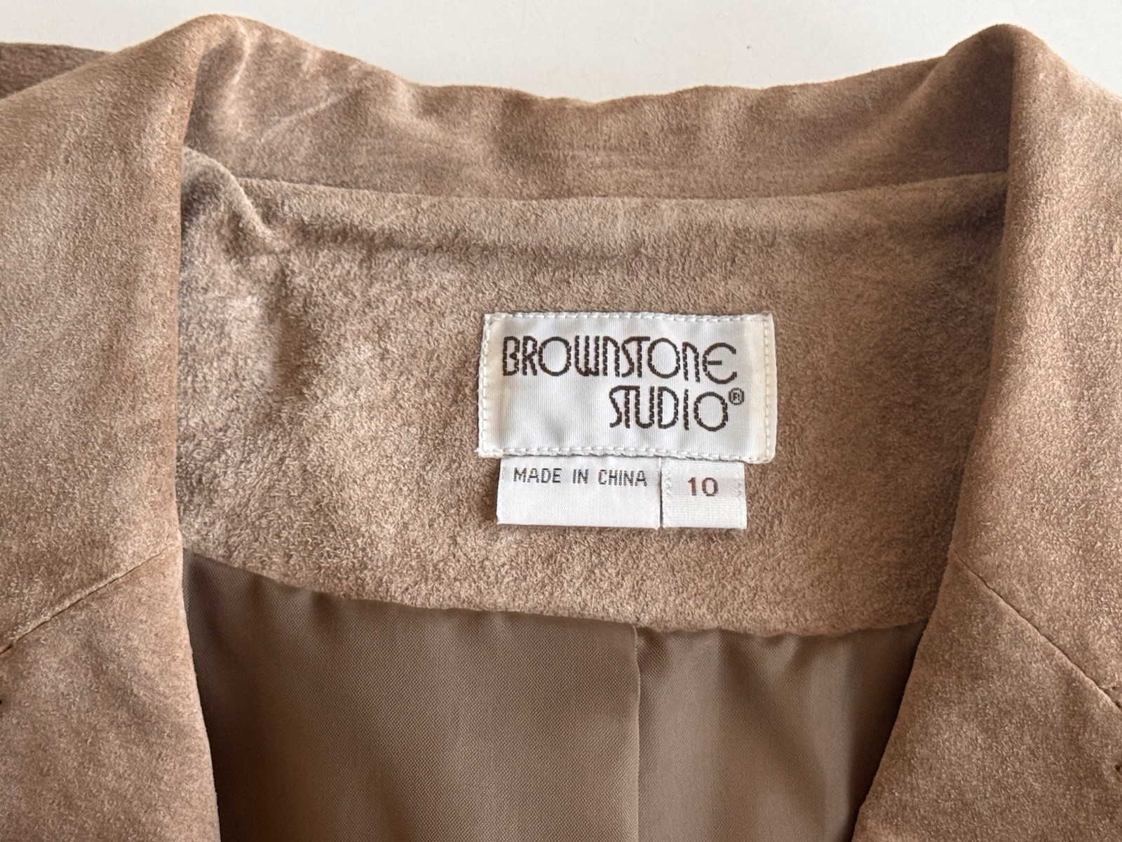 90s Brownstone Studio Leather Suede Floral Embroidered Boho Jacket & Skirt 10