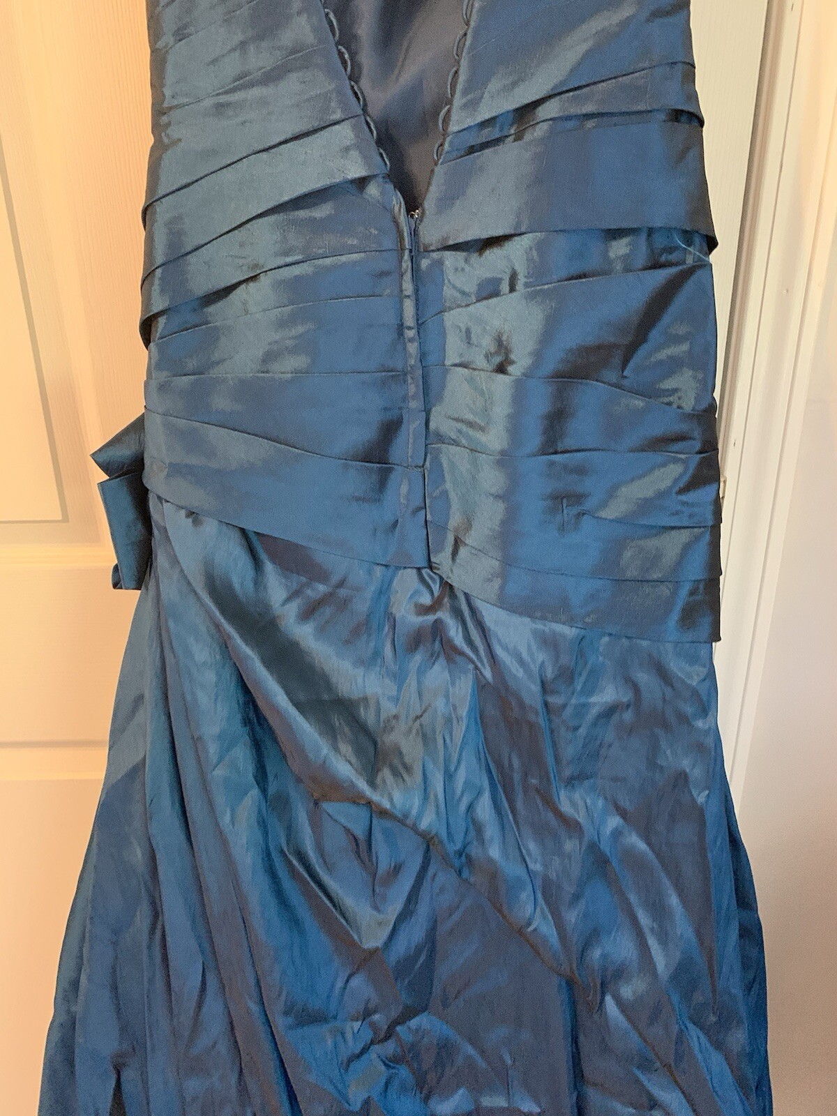 Sapphire Blue Vintage Prom Dress, In Great Condition, Missing Corset Drawstring