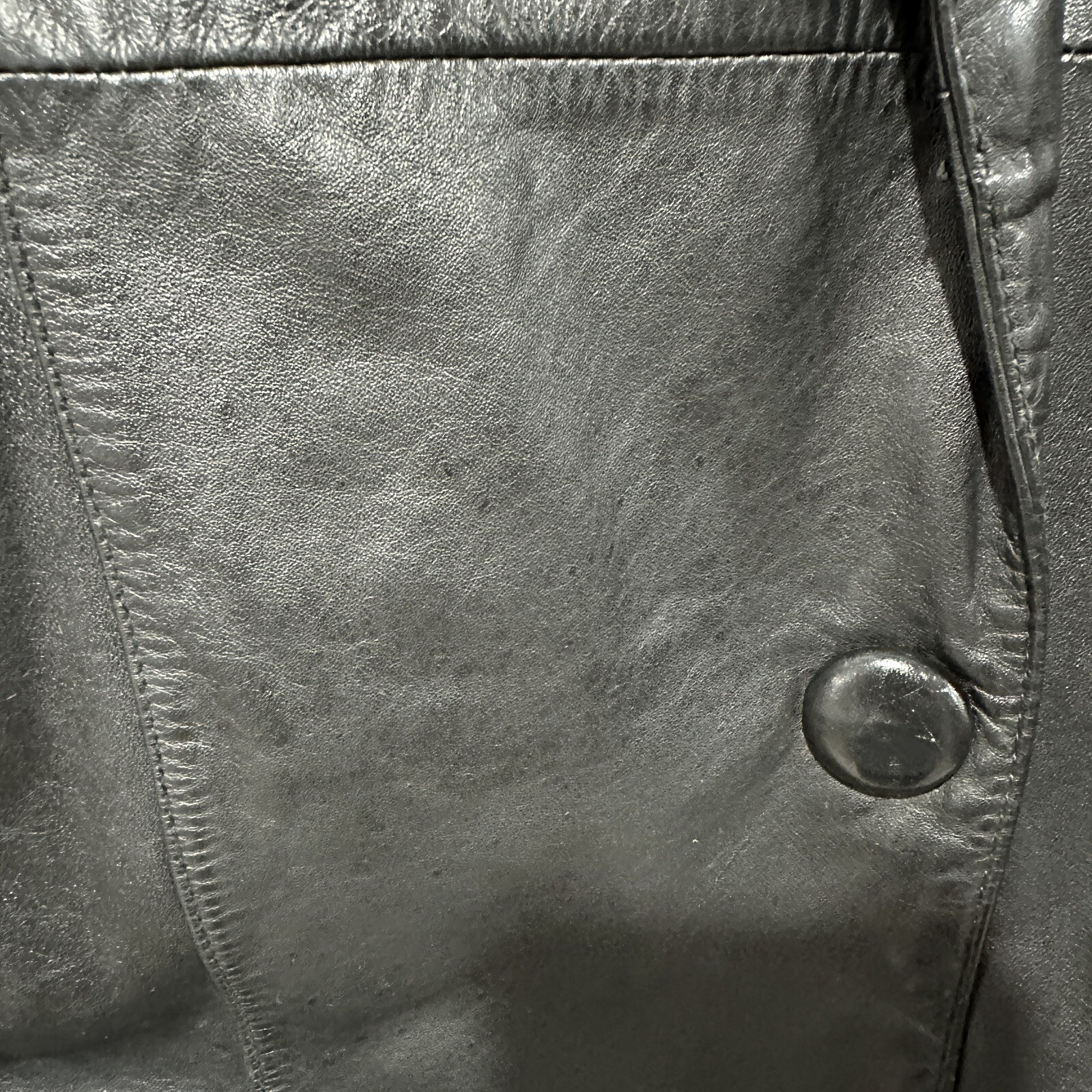 Wilson Vintage Women Thinsulate Lining Removable Black Leather Jacket Size Small