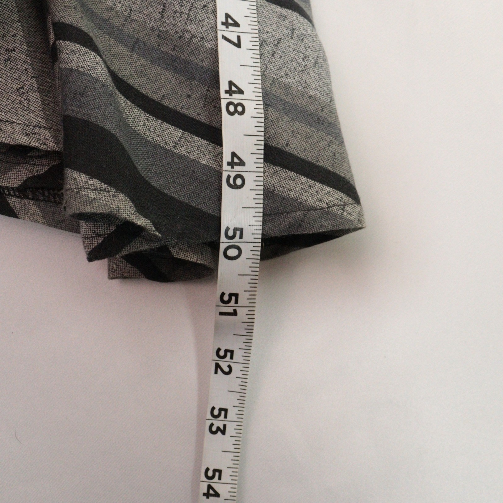 Vintage 70s Striped Dress Retro Office Cotton Casual Chic Women Sz 11/12
