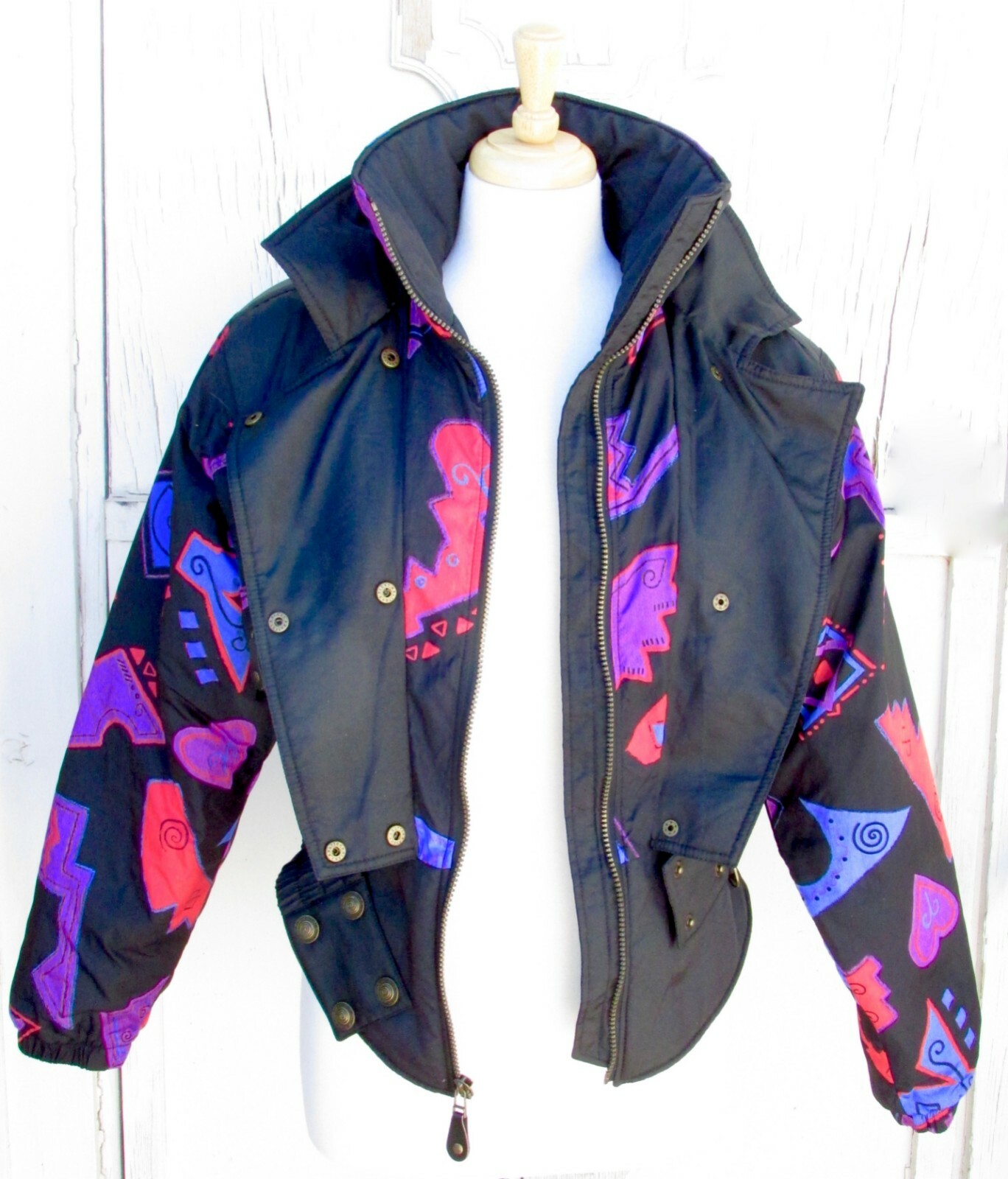 Vintage Nils Women’s Ski Jacket Geometric 80’s size S