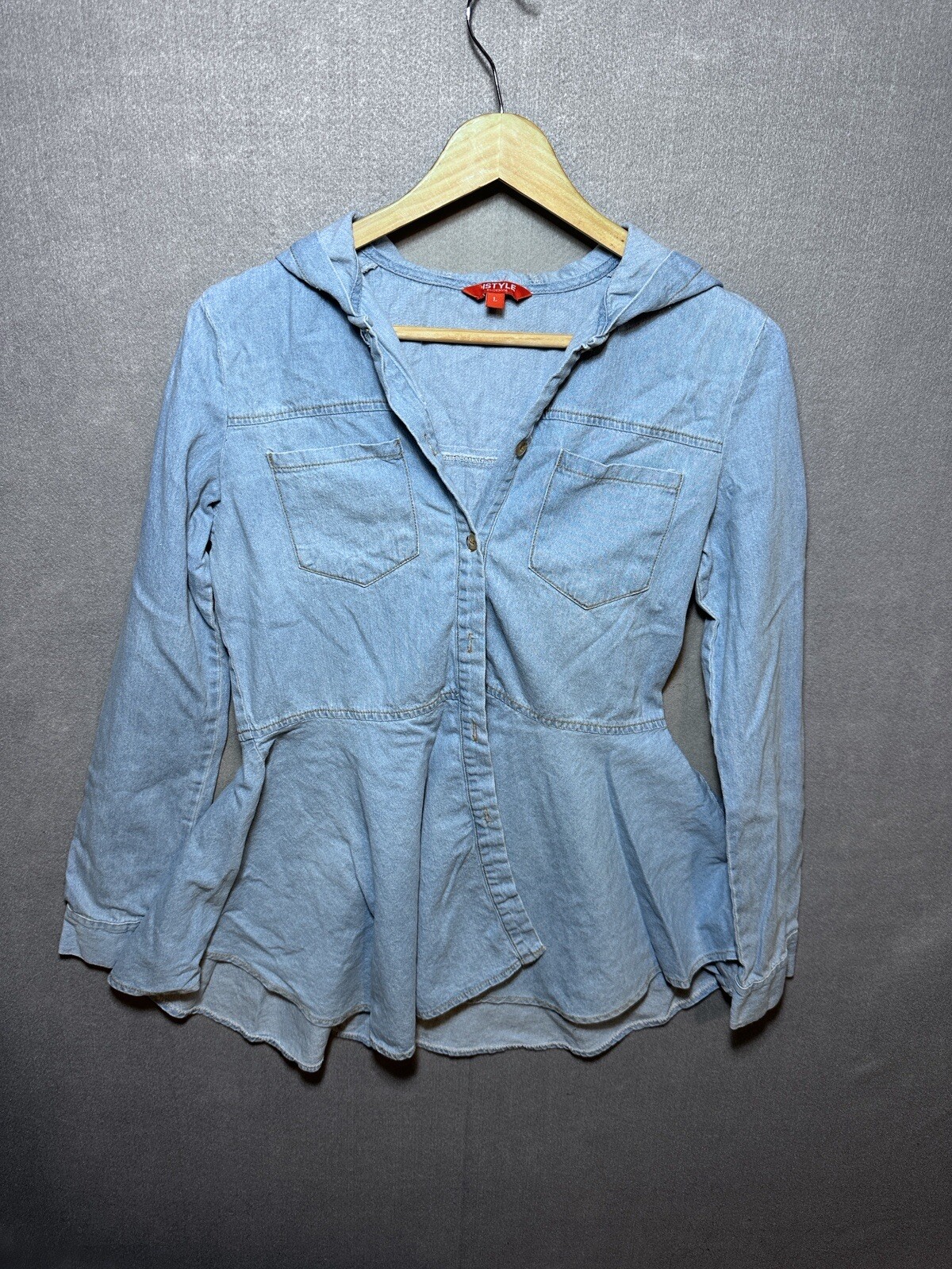 Denim sublime Pelum Top Vintage Grunge Band Custom Rework L