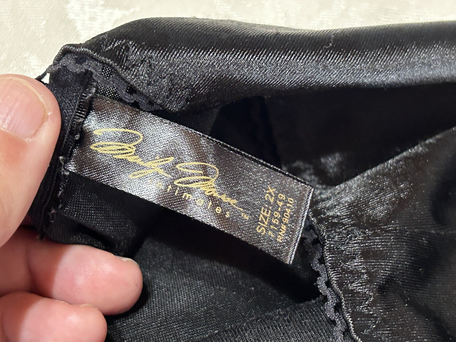 Vtg MARILYN MONROE 7159-49 Second Skin Satin 2X Black Leopard Panties #219