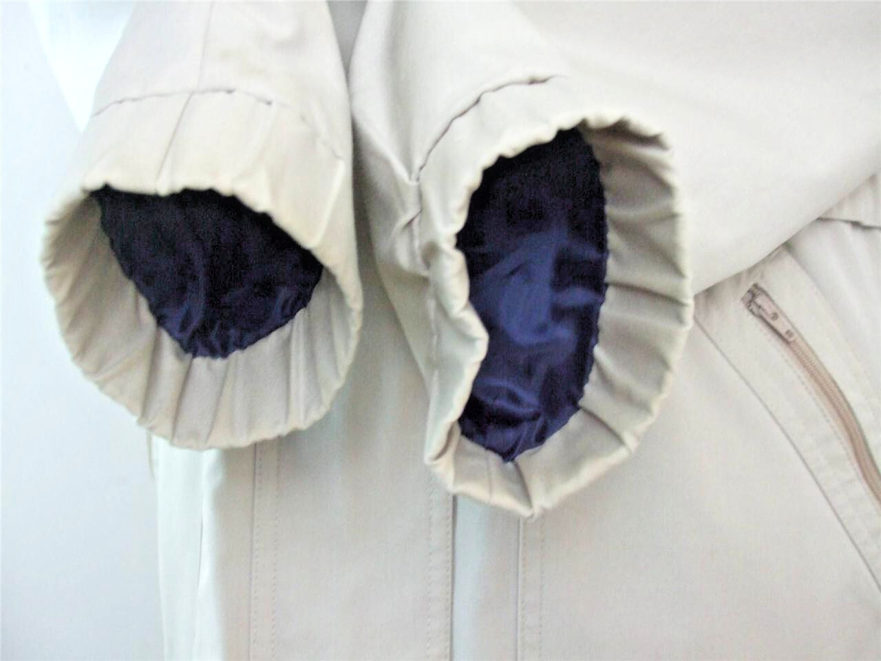 London Fog Women’s S/M Tan Jacket Windbreaker Zipper Snap Button Removable Liner