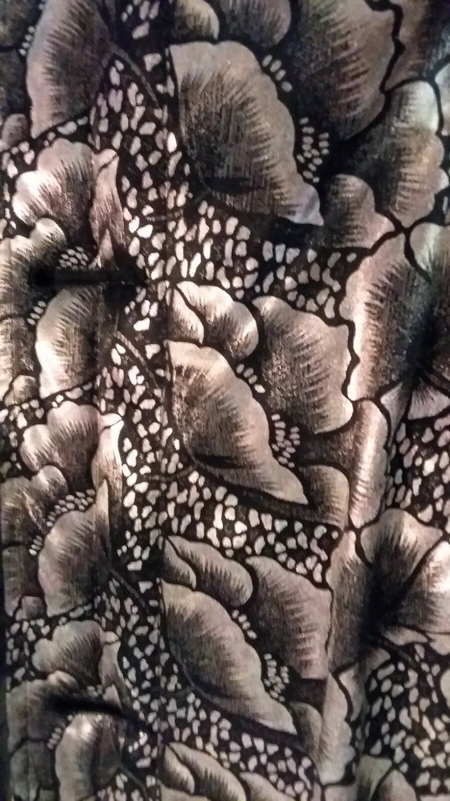 Vintage Nicole J Farah SOFT Packable Gold Metallic Floral Jacket J-Farah XL