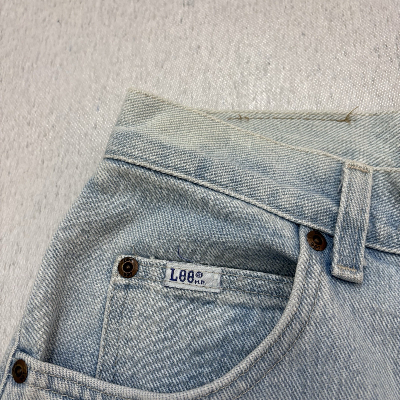 Vintage 90s Lee MR Womens High Rise Mom Pants Jeans Size 12 S USA Blue Faded