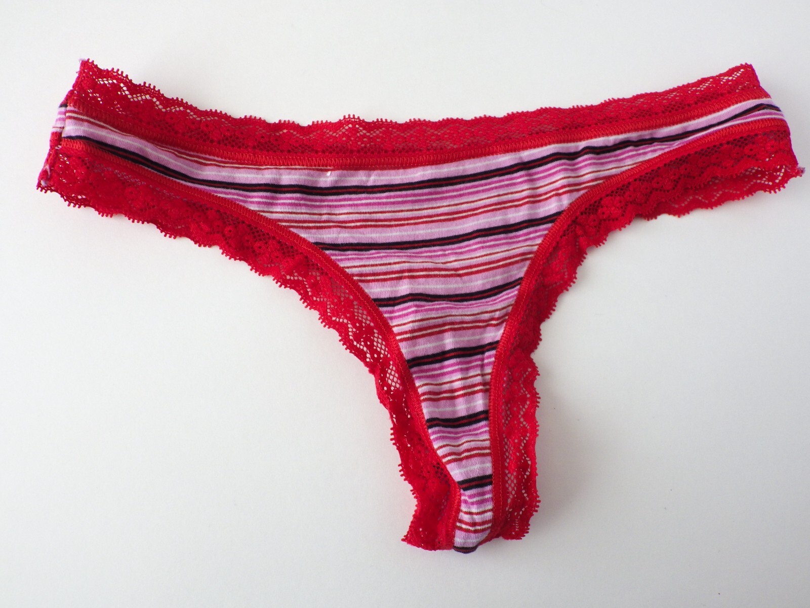 VTG 2011-2012 Victoria’s Secret Cotton Lace Thong Panties Lot SMALL