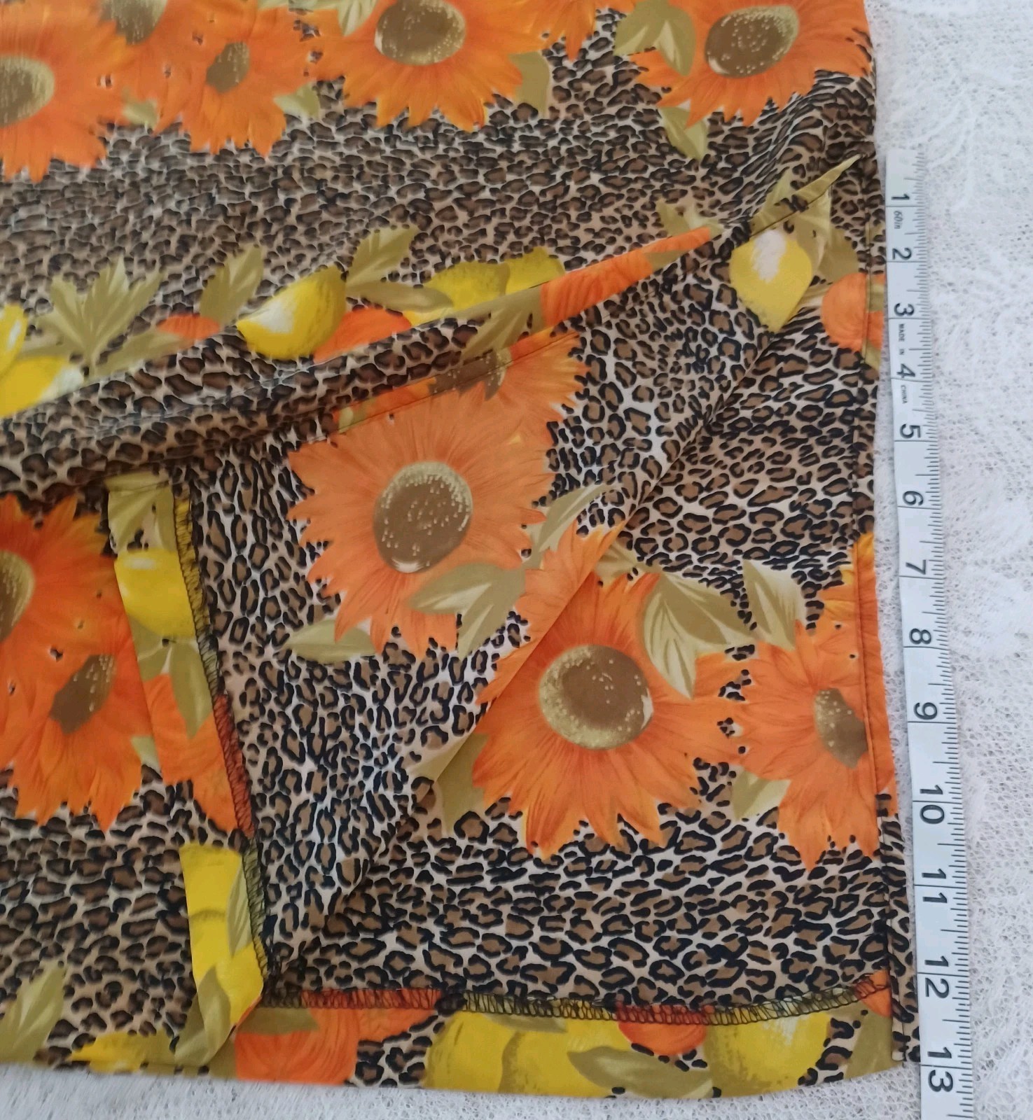 VINTAGE CERVELLE ART-TO-WEAR MAXIMALISM „MIDAXI” (34″) SKIRT LARGE* CURVY FIT