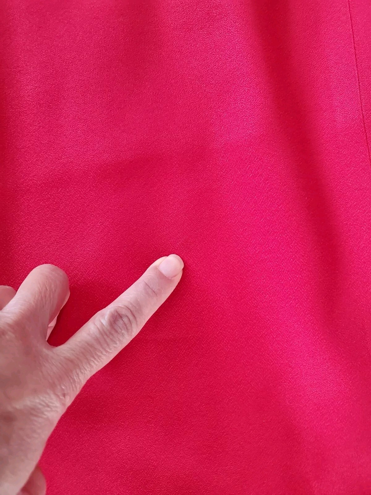 Vintage CDC Red Strapped Back Evening Dress W/Slit . Size 14. Made In USA