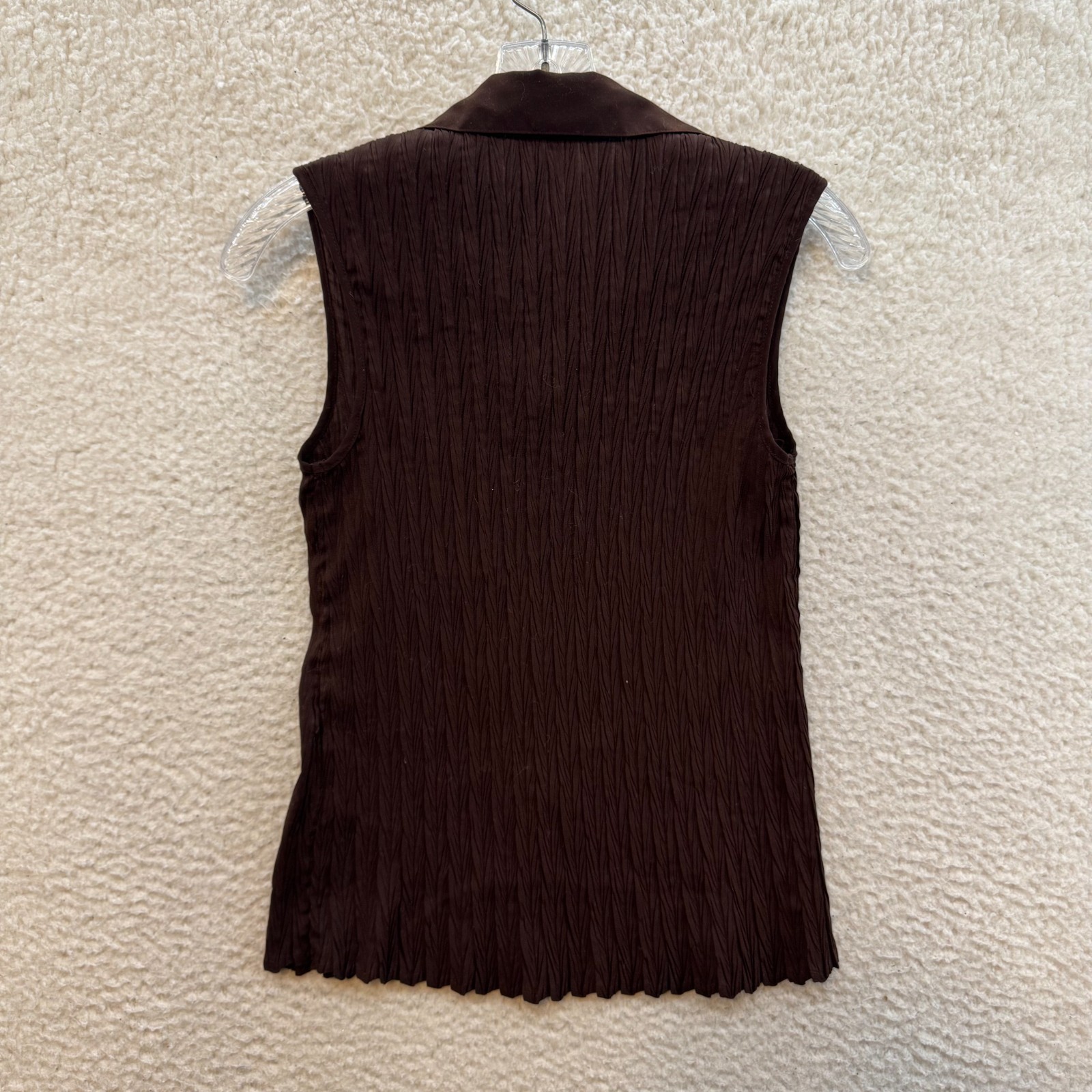 Y2K Vintage Button Top Blouse Small Brown Fairy Grunge Whimsigoth Corpcore