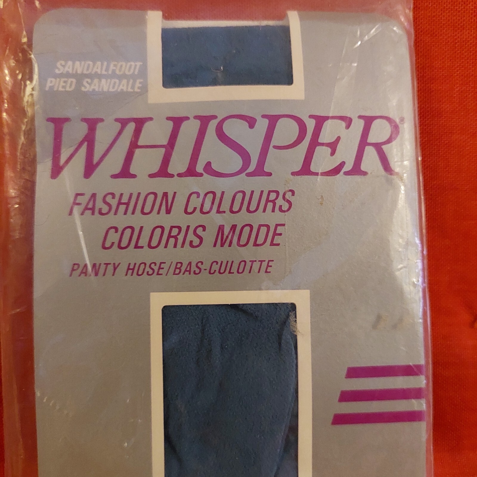 Vintage Pantyhose Very Rare Whisper Desing color Jade One Size BONT1