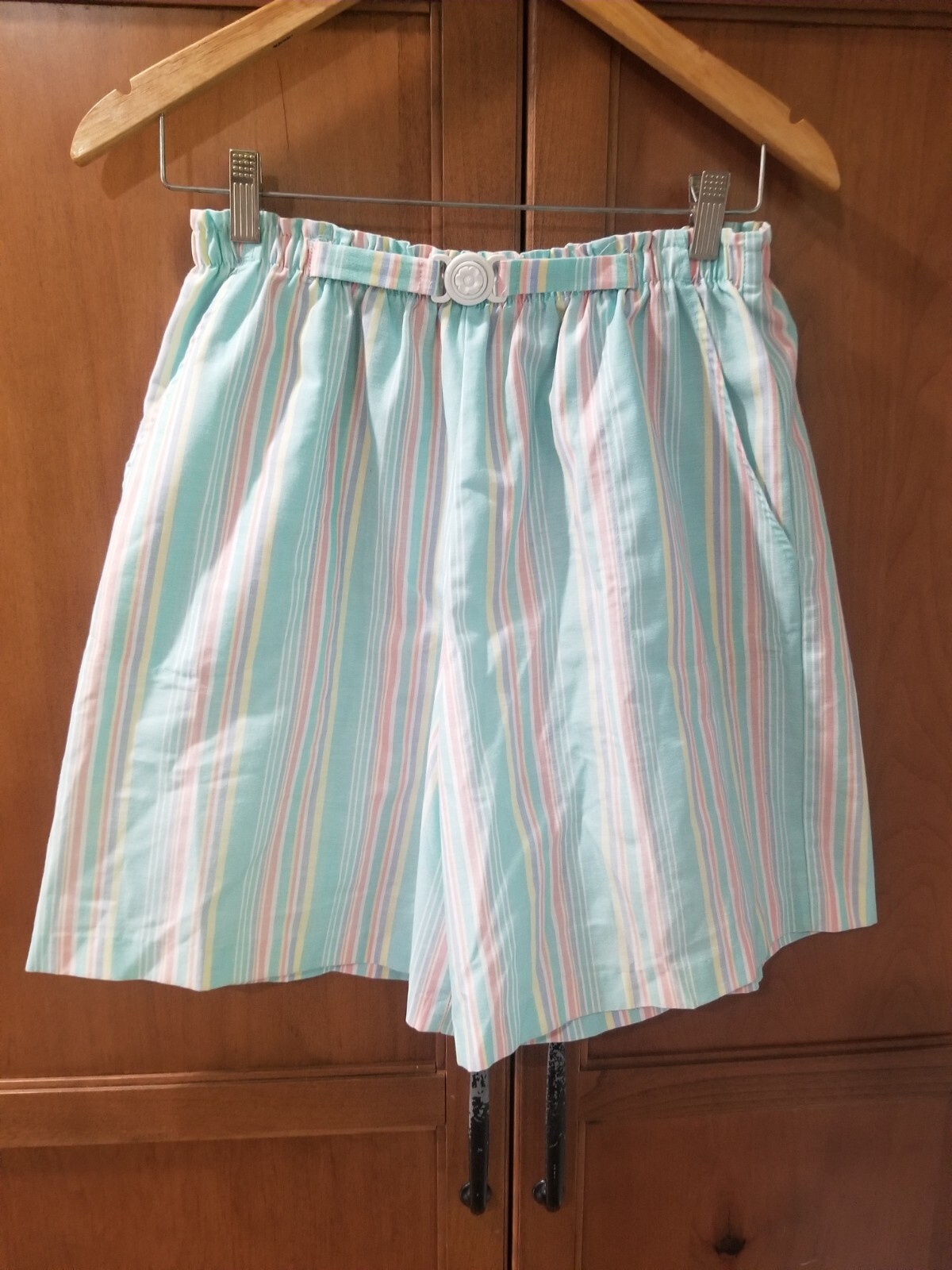Vintage American Spectator By Land’n Sea Pastel Color High Waisted Cloth Shorts