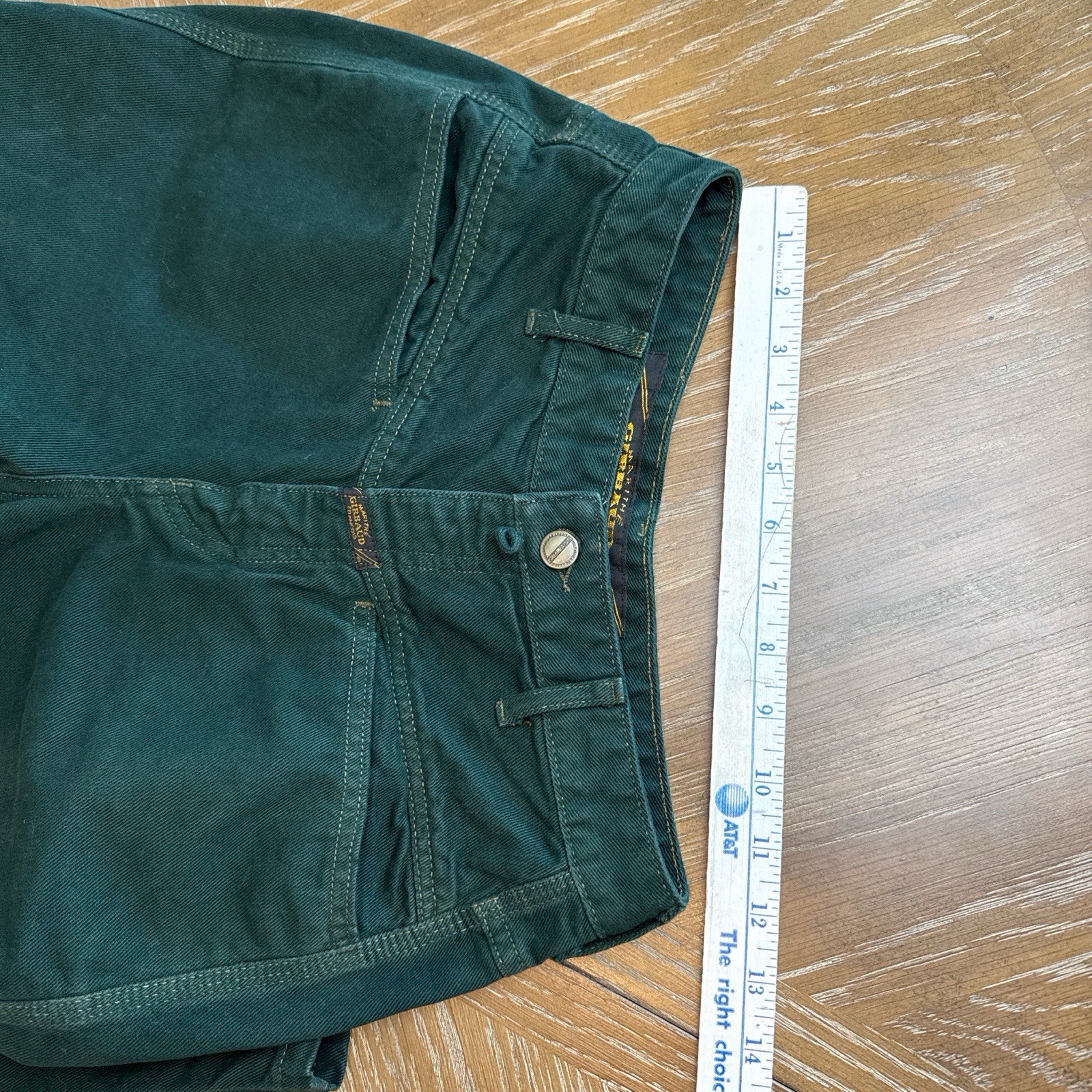 Vintage Marithe Francois Girbaud Green Jeans Womens 9/10 80s 90s