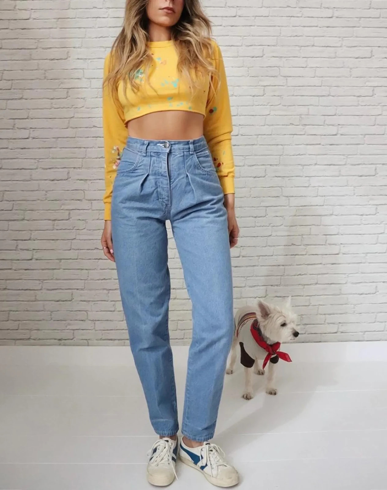70s Chemin De Fer Jeans | 25 To 26 Waist | Vintage High Waist Blue Denim