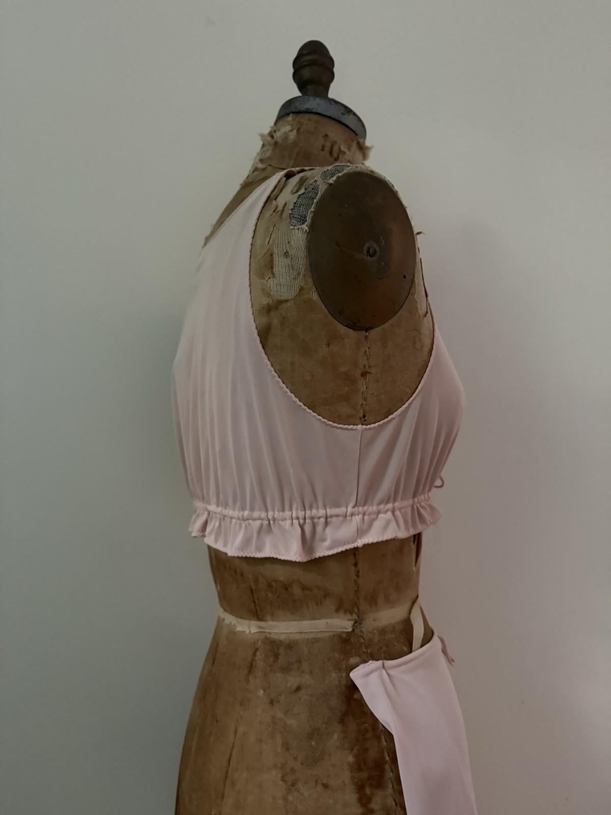 John Kloss For Cora 1970s Pajama Set Crop Top And Drawstring Pants