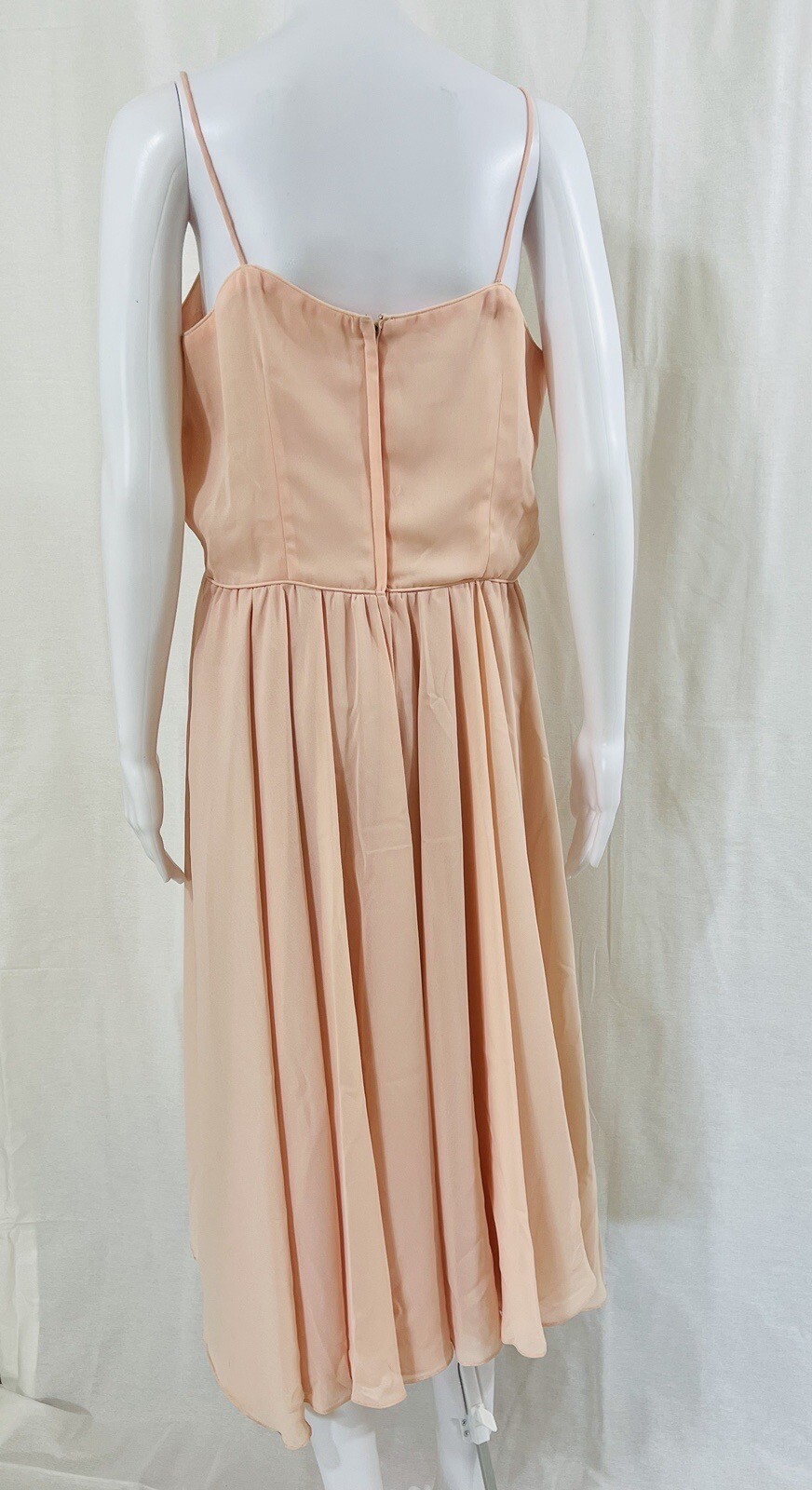 In the Mood Vintage Pink Peach dress And Jacket With White Lace Sz. 16