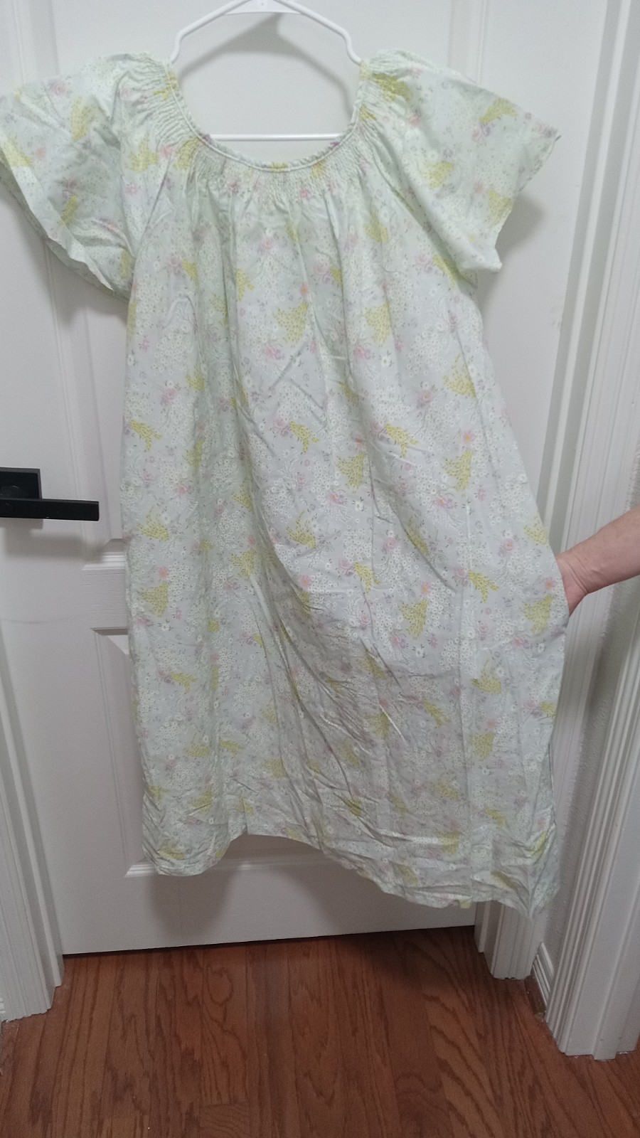 Vintage Cotton Nightgown Floral Cottagecore Myers Dept Store Nos Tags L – XL
