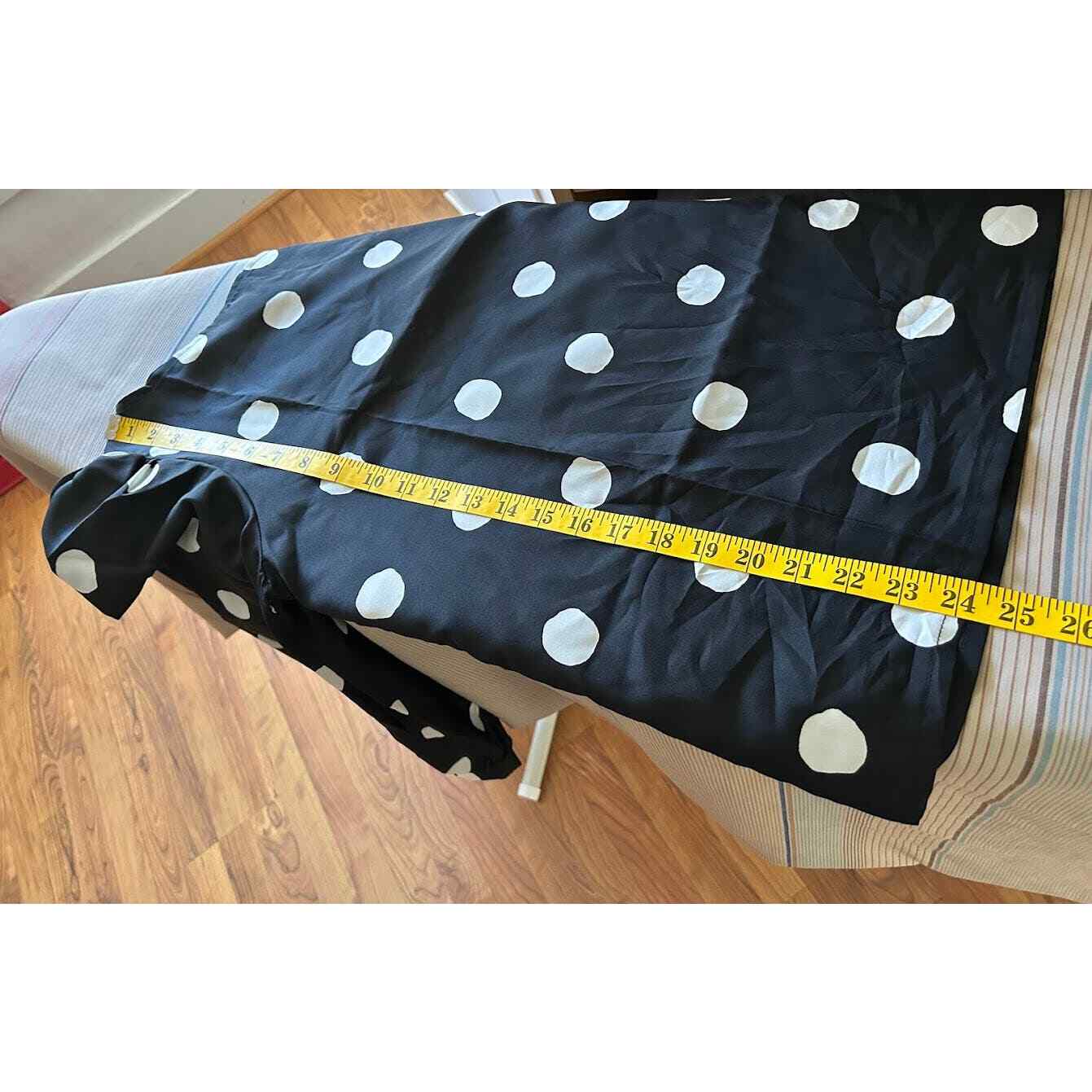 Vintage 80s secretary top size 14 polka dots new old stock puff sleeve