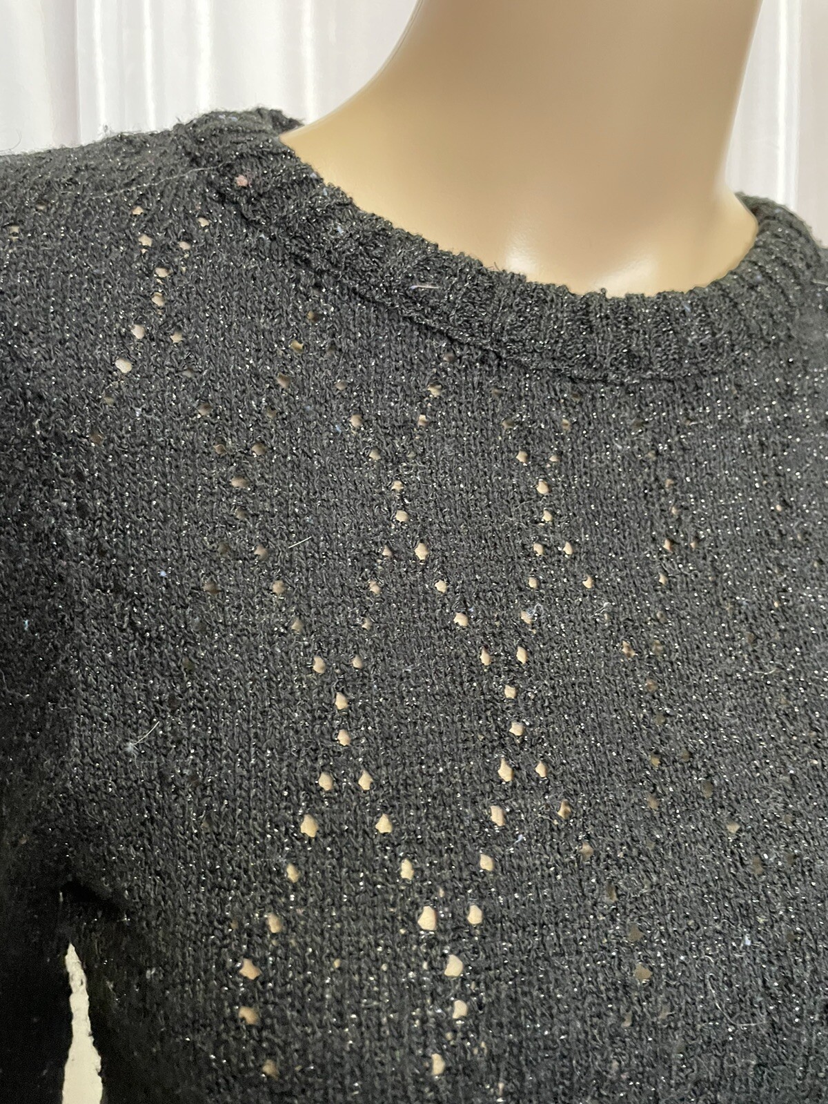 Vintage HERALD HOUSE open weave knit