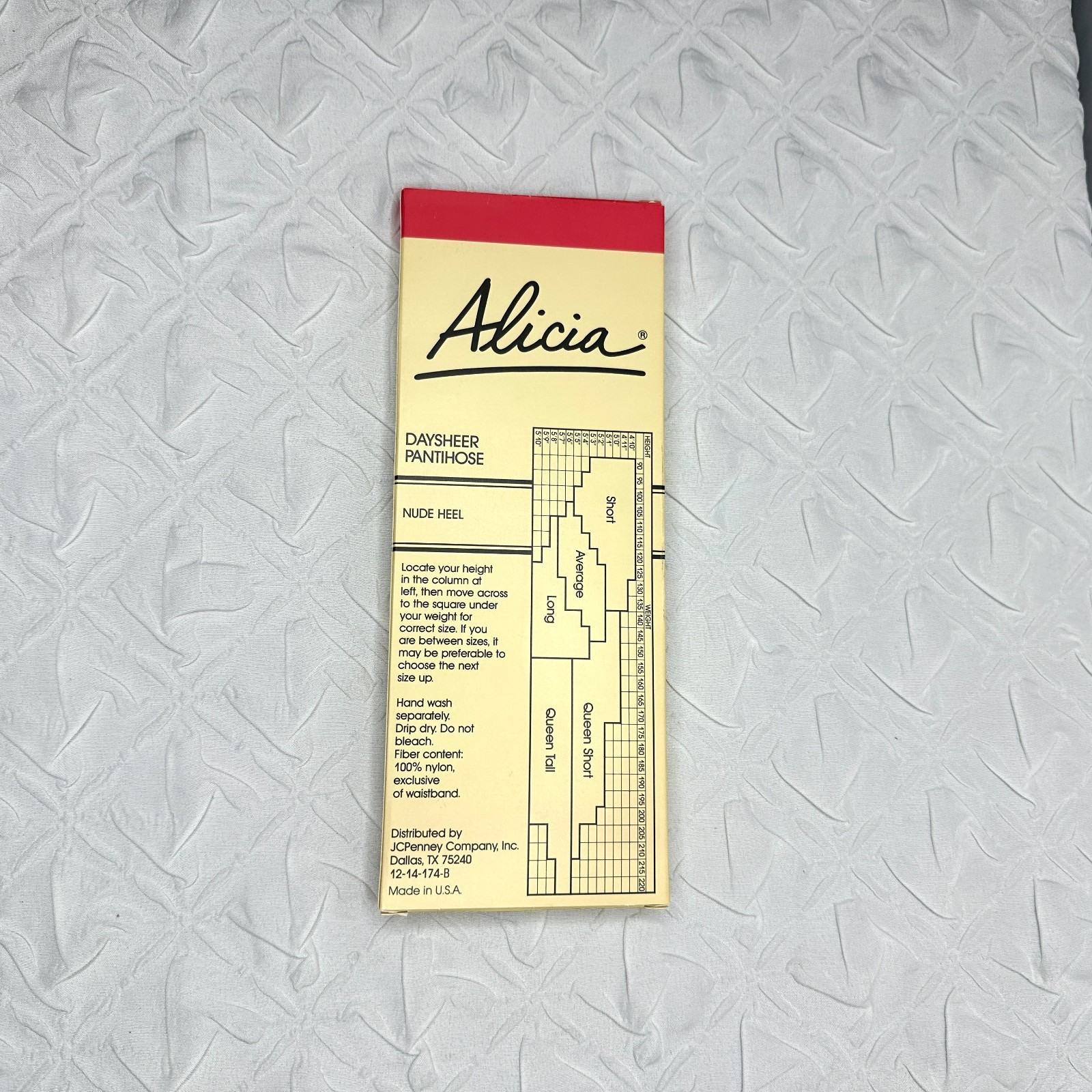 Vintage Alicia Daysheer Pantyhose Lot of 2, Queen Short Reinforced Panty and Toe