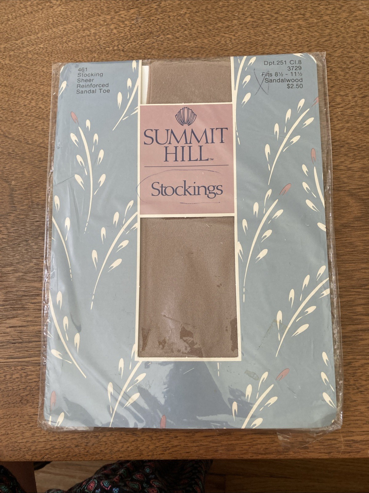 Vtg 80s Summit Hill NOS Stockings Dayton Hudson Dept Store Sandalwood Sandal Toe