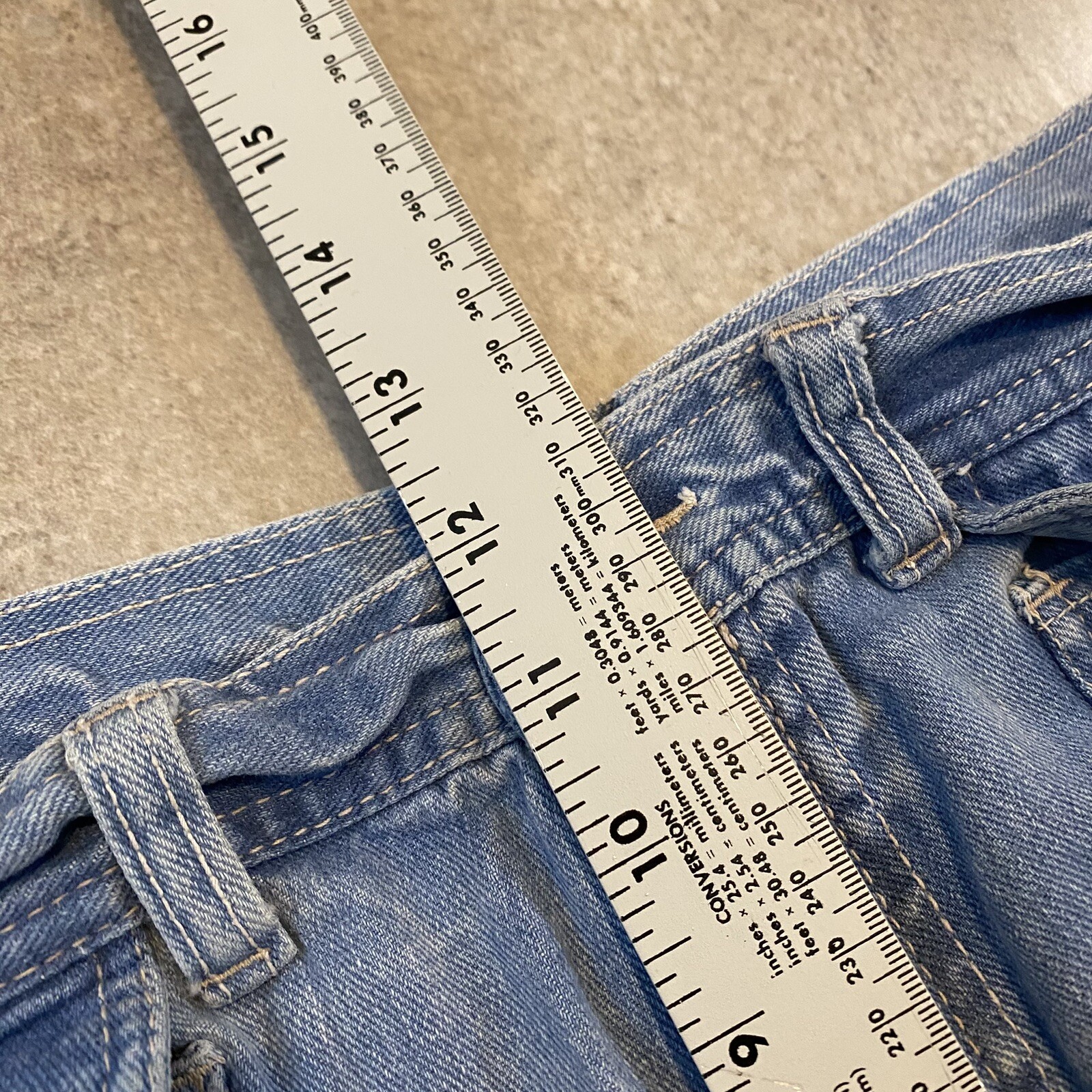 Vintage 80s Hands Off Flare Bell Bottom Jeans 33 X 30 True Vintage Boho Indie