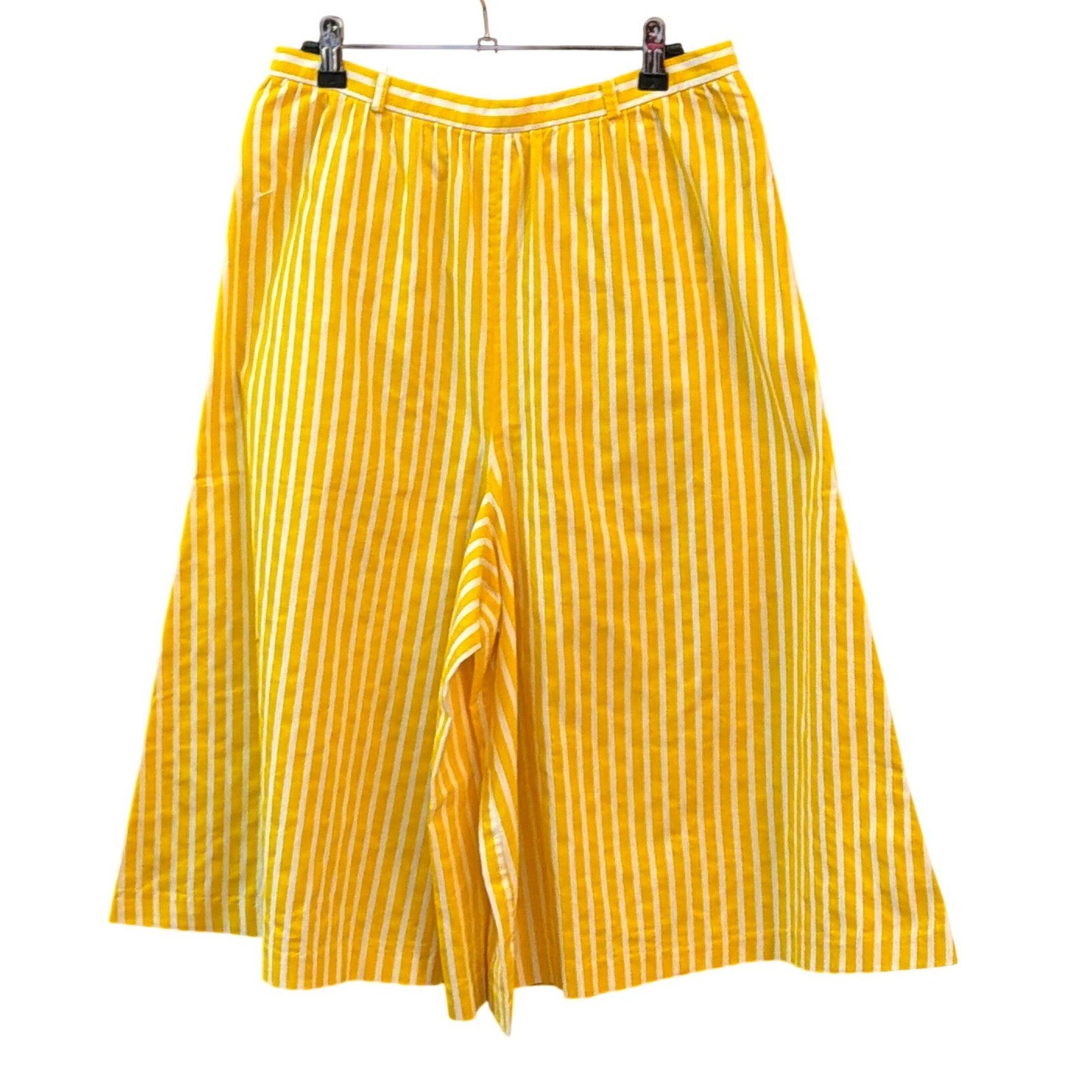 Vintage Century of Boston Striped Culottes Summer Nautical Retro Pants Coastal