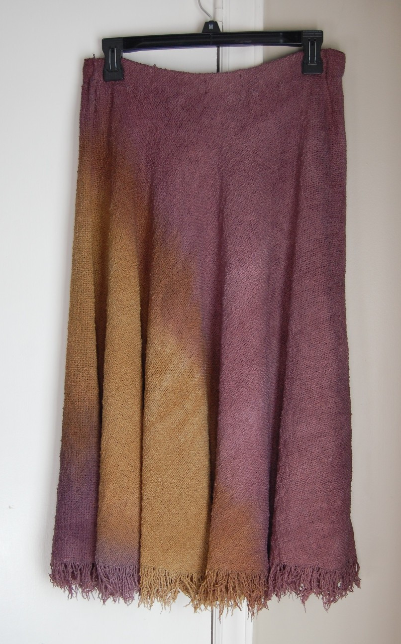 Vintage Rebecca Jane Noble Hand Woven & Hand Dyed Skirt Women’s Small