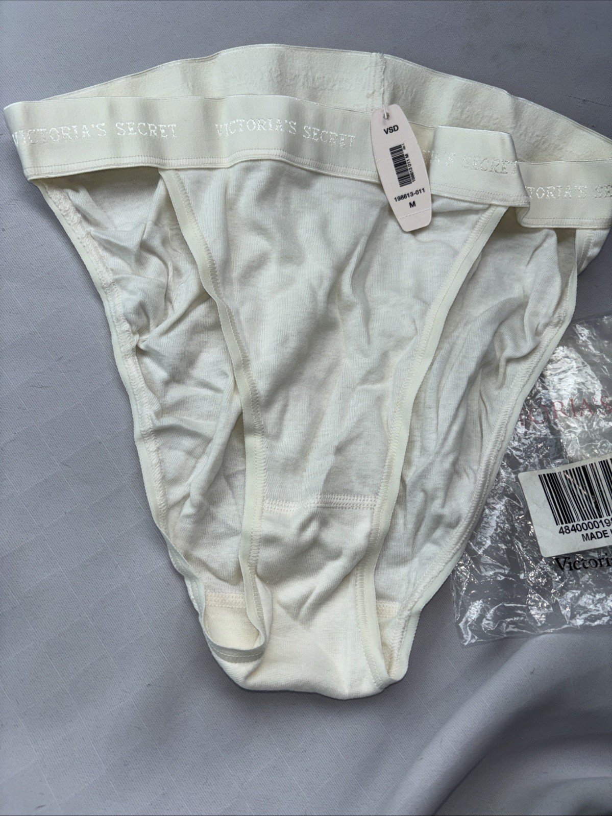 Vintage VICTORIAS SECRET RIO Hi-Cut Brief VS 100% Cotton Panties Women M NWT