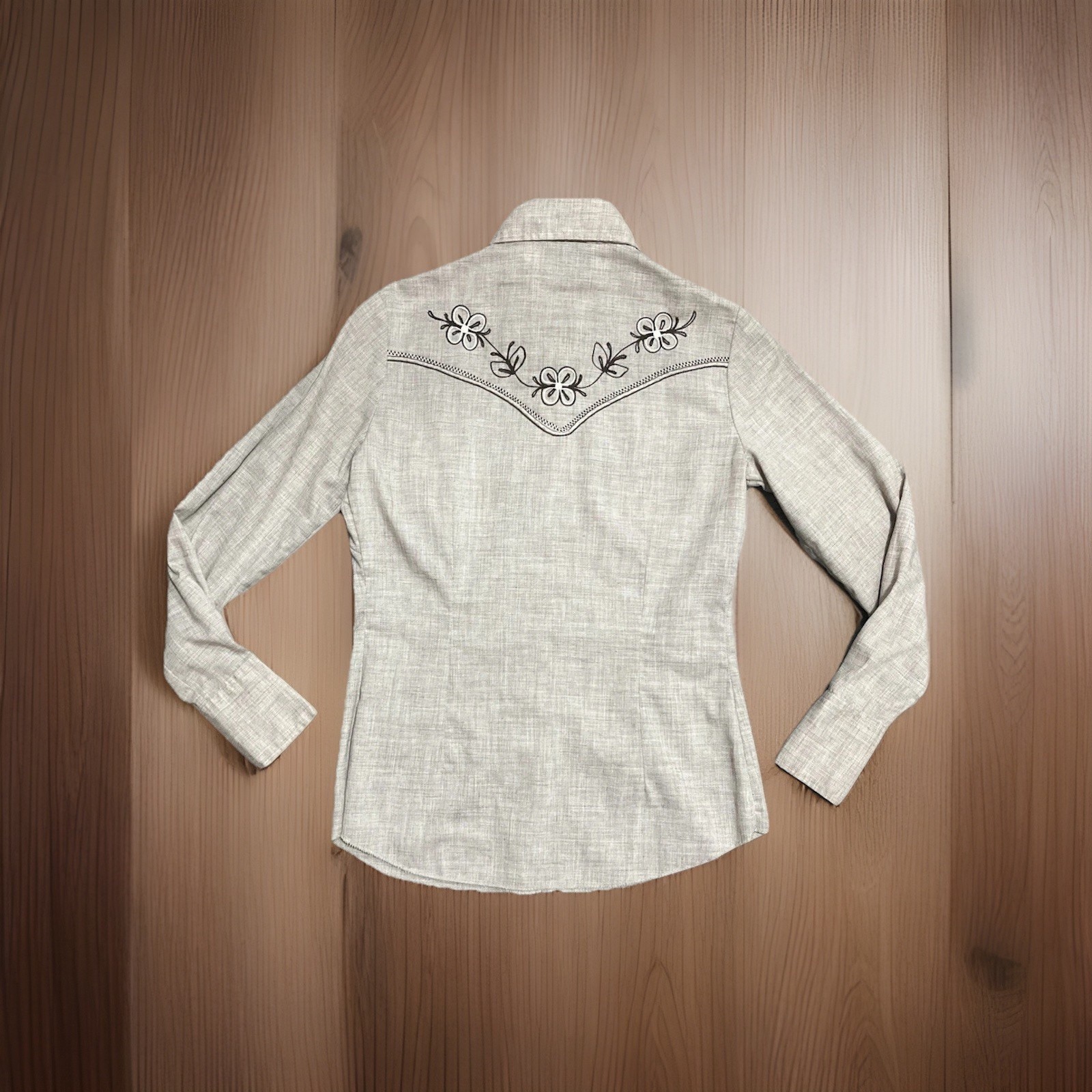 Vtg 70s H BAR C California Ranchwear Floral Pearl Snap Western Cowboy Rockabilly