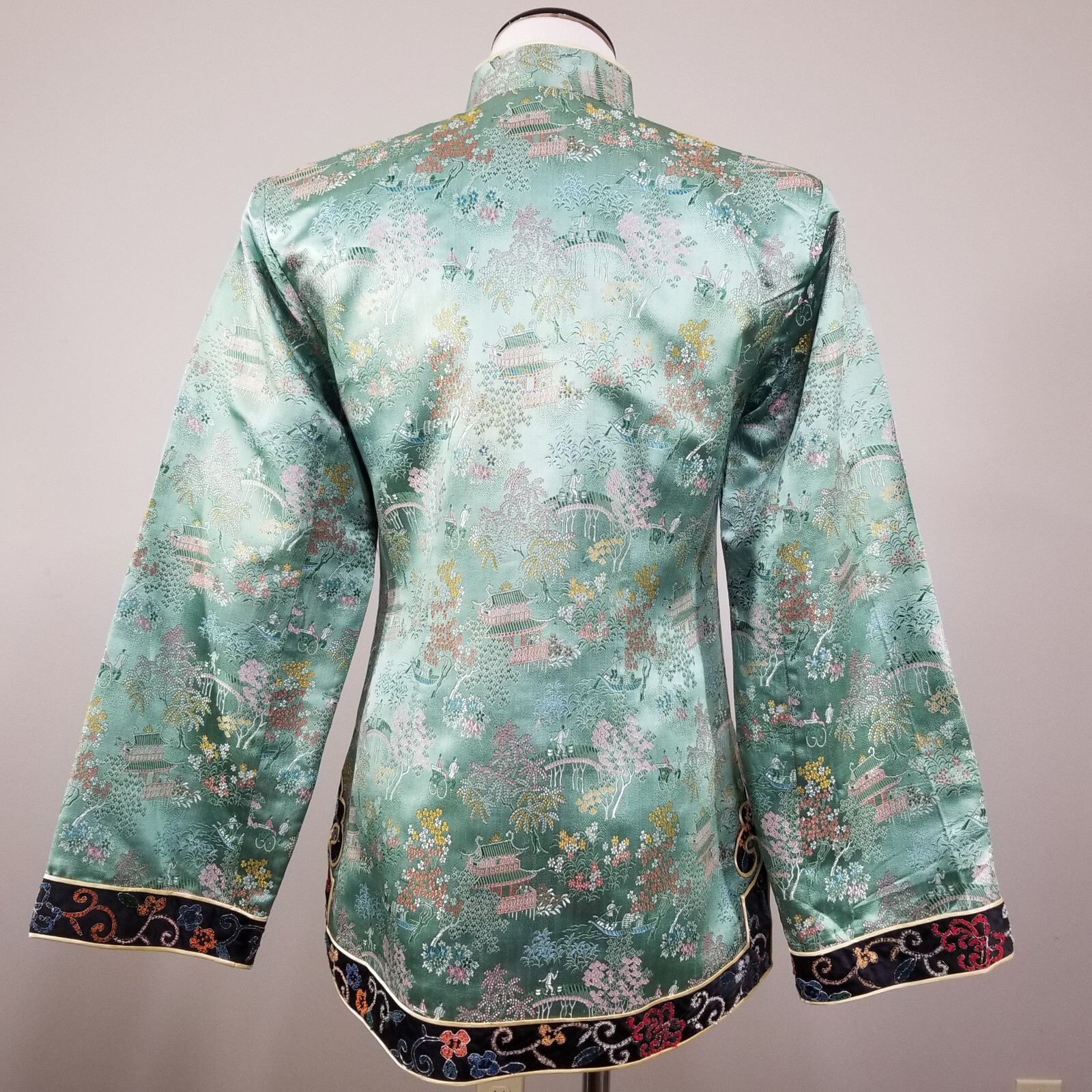 Vintage Chinese Silk Embroidered Embellished Jacket Asian Textile Art Collection
