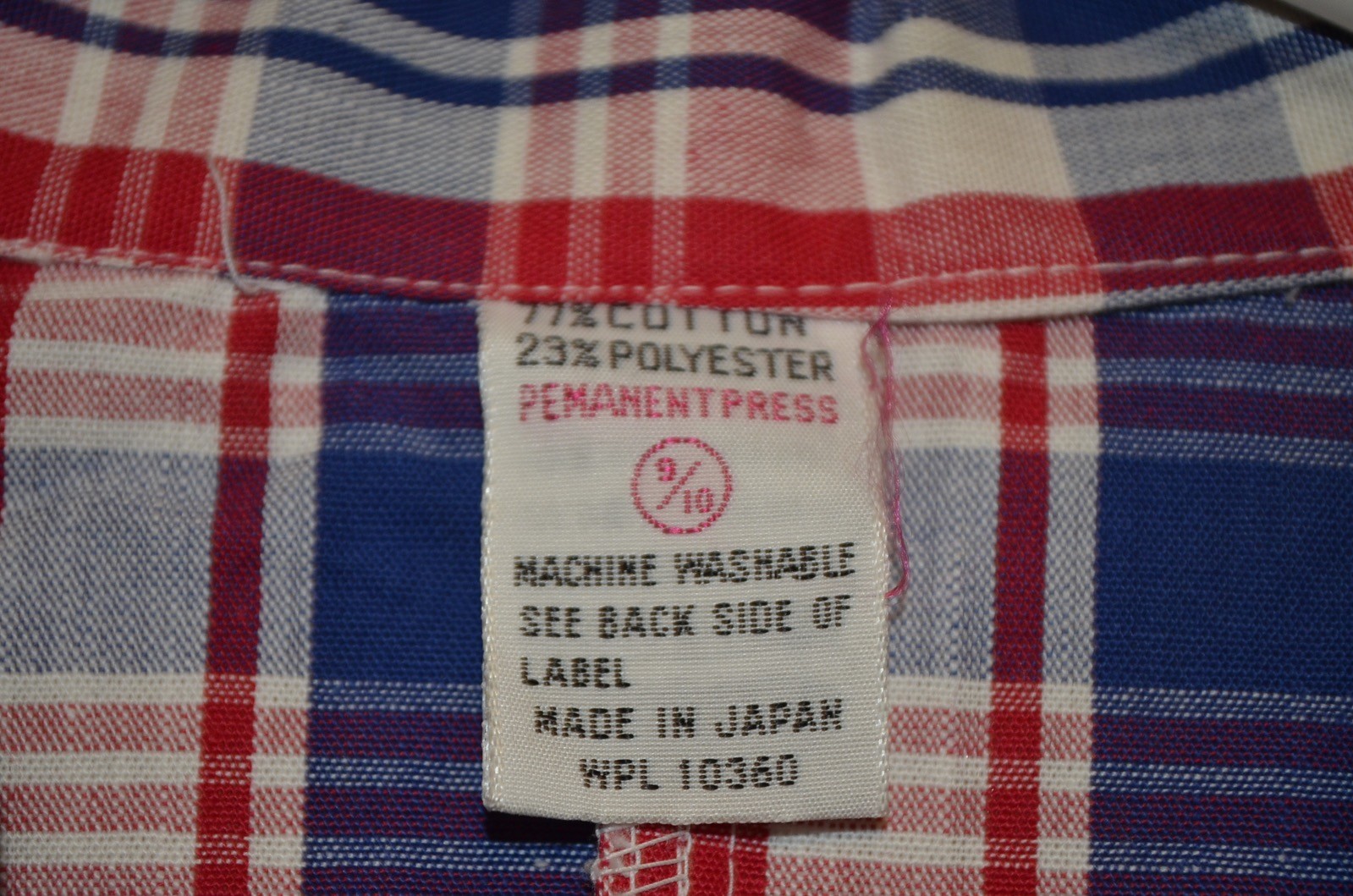 Retro Plaid Single Stitch Patriot American Grandma 9/10 S/M Jacket VTG 50s 60s