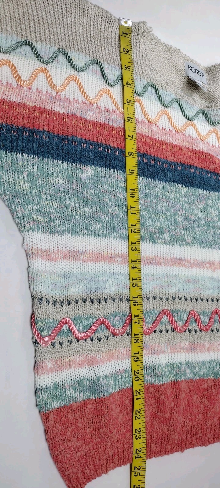 Knit Epic 1980s Pullover Top Vest Sweater Cords Koret Golden Girls Pastels 90s
