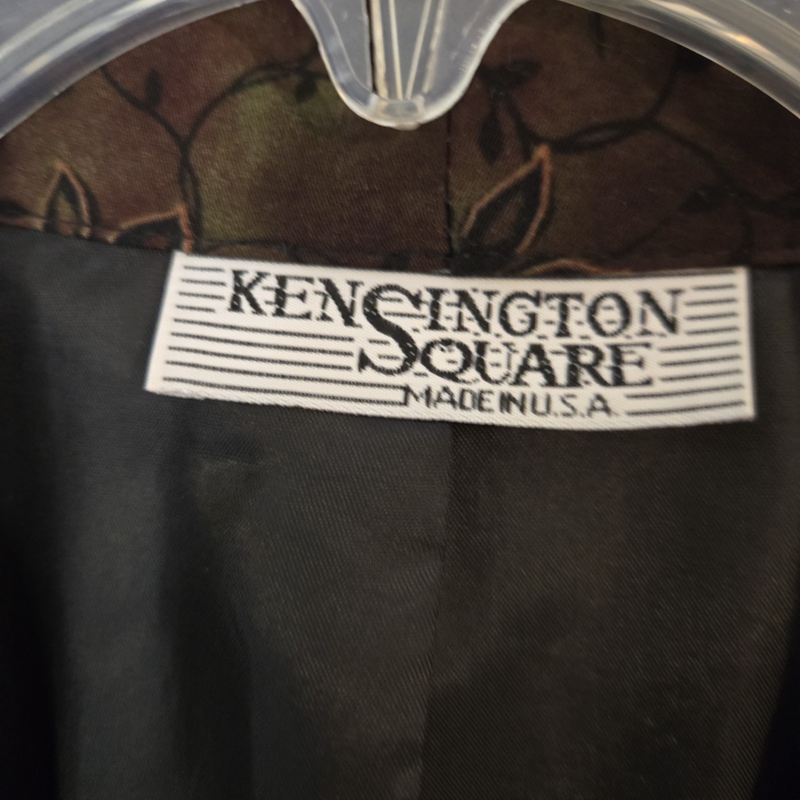 Vintage 80s 90s Kensington Square Color Block Geometric Blazer Women’s 2x Plus