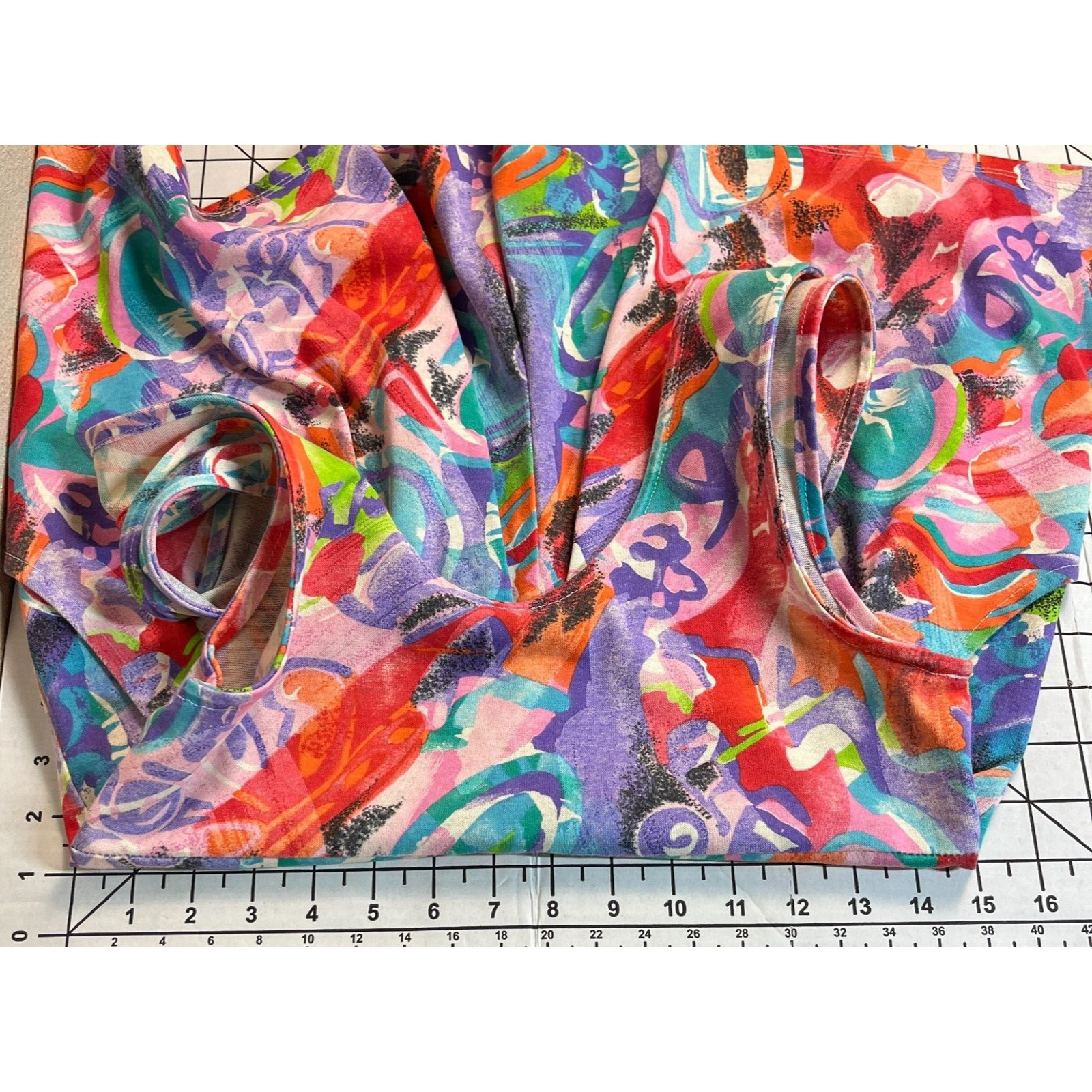 Eber San Francisco Vintage 80s Women Romper Bright Multicolor Punky Brewster Kid