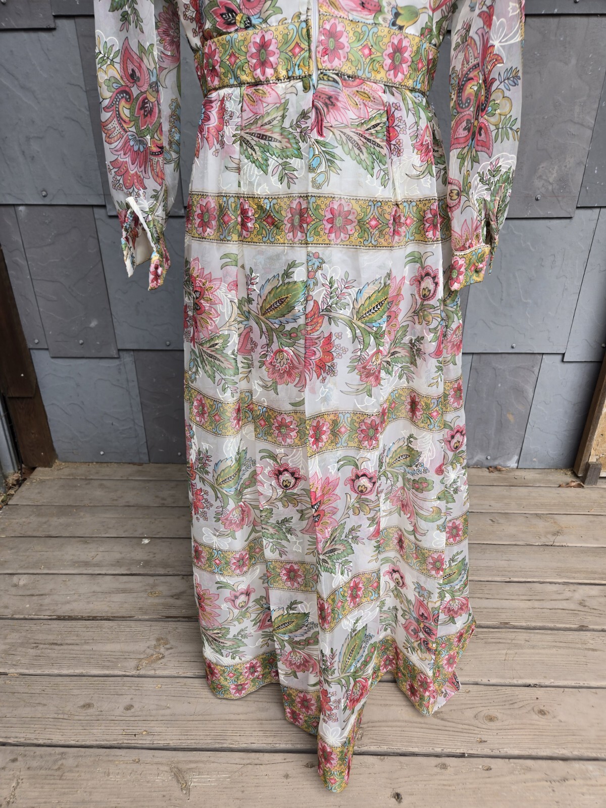 1960s/70s Avalon Classics Spring Floral Maxi Dress