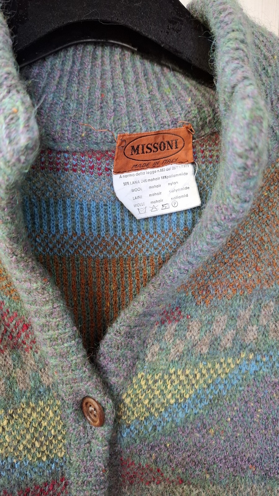 Rare Missoni Vintage 70s Ladies Jumper Vest Unfindable! Can be used as unisex
