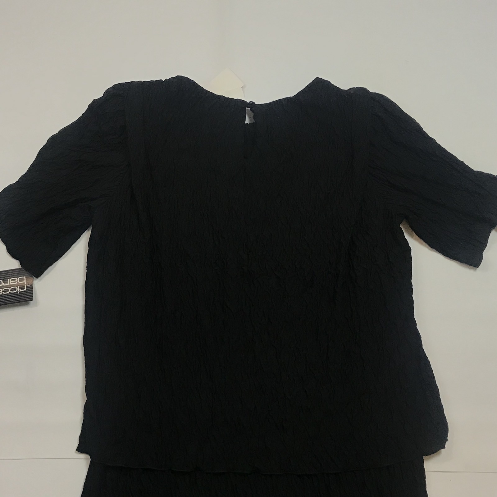 Vintage Riccardo E Barone Black Dress Women’s Size 18 1/2 / 18 NWT