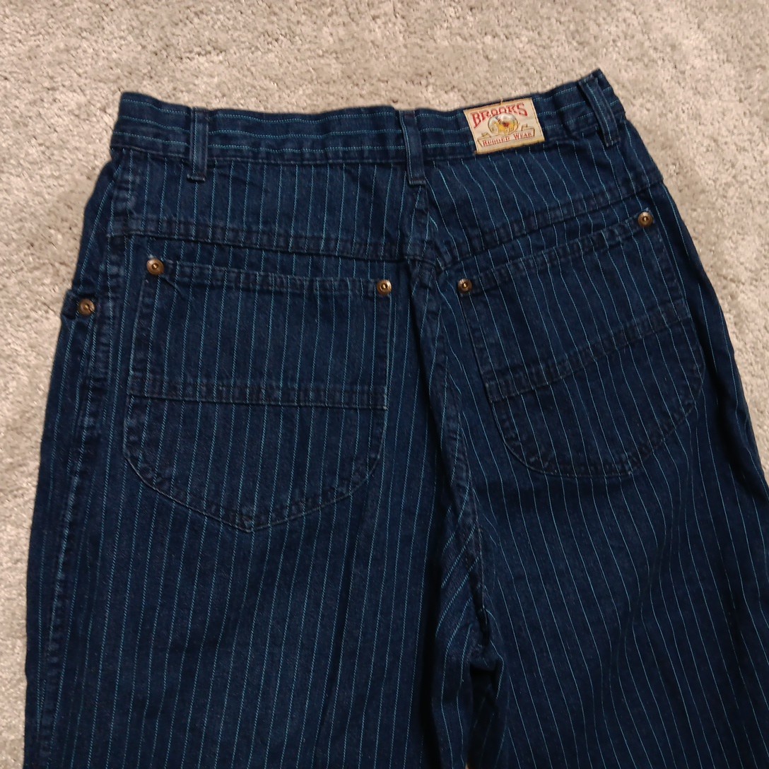 Vintage 70/80’s BROOKS Western Wear Denim Jeans High Rise Sz 13/14 (28×31)