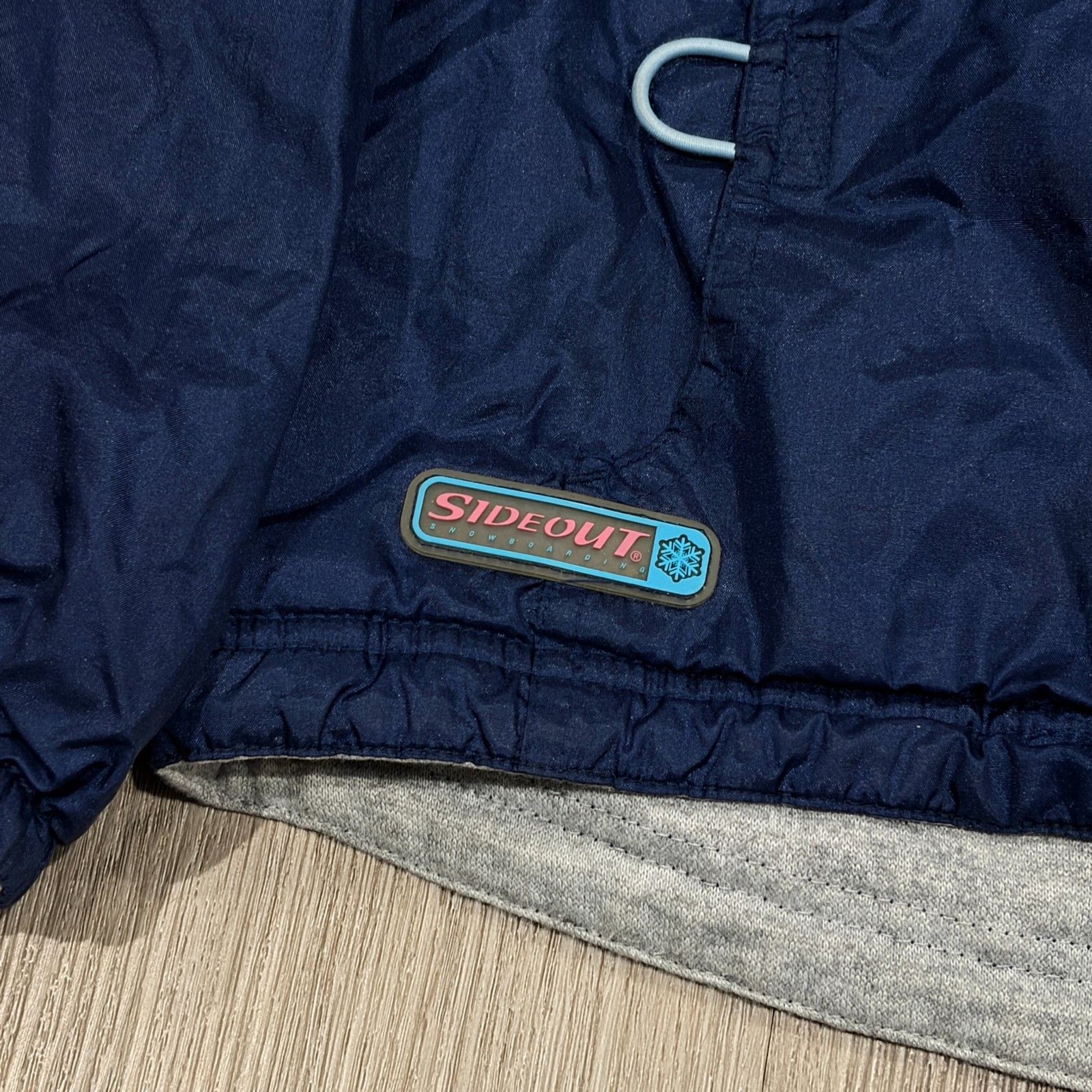Vintage 90s Sideout Snowboarding Reversible Women’s Size Medium Blue Grey
