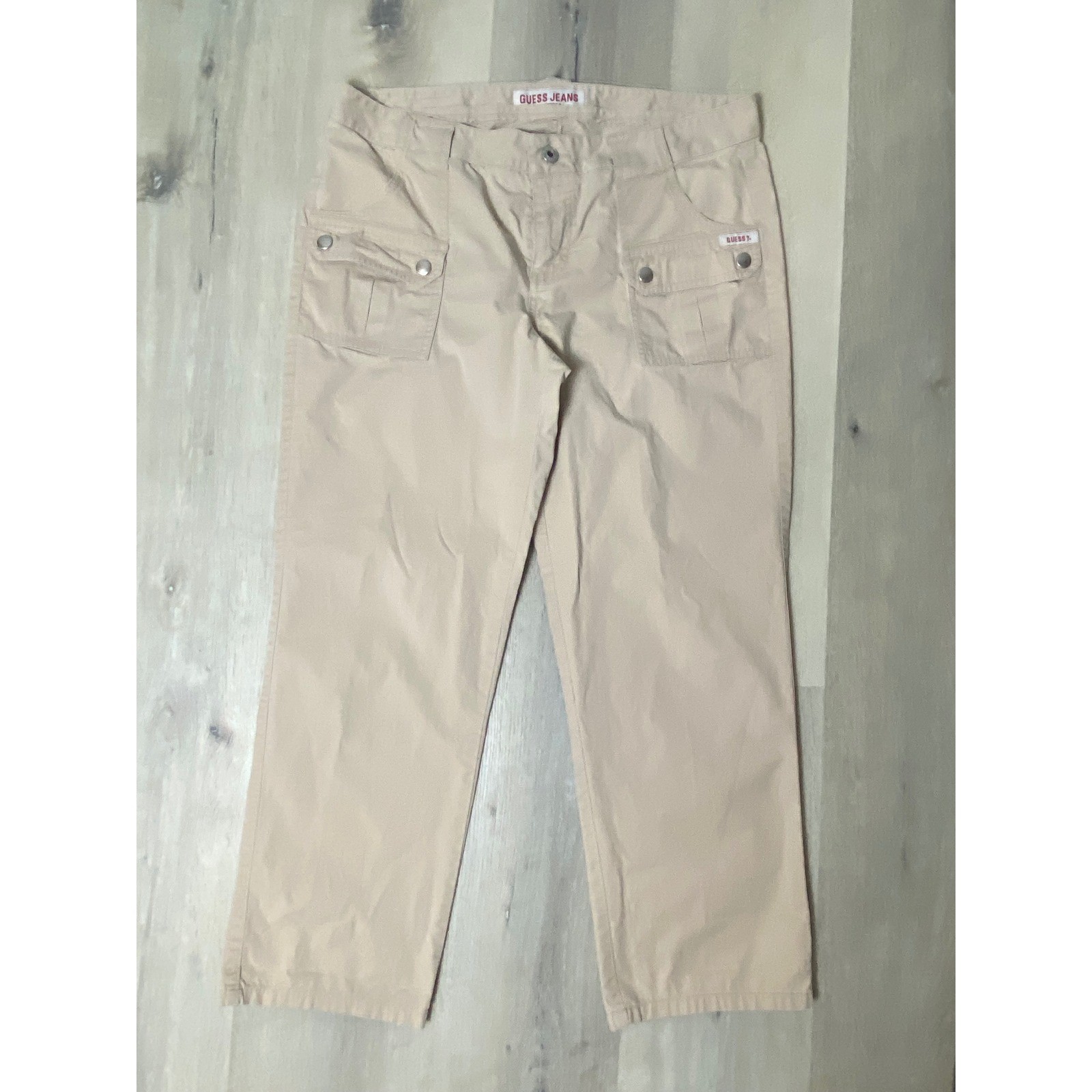 Vintage Guess Cargo Capri Pants 90’s Y2K Low Rise Women’s M
