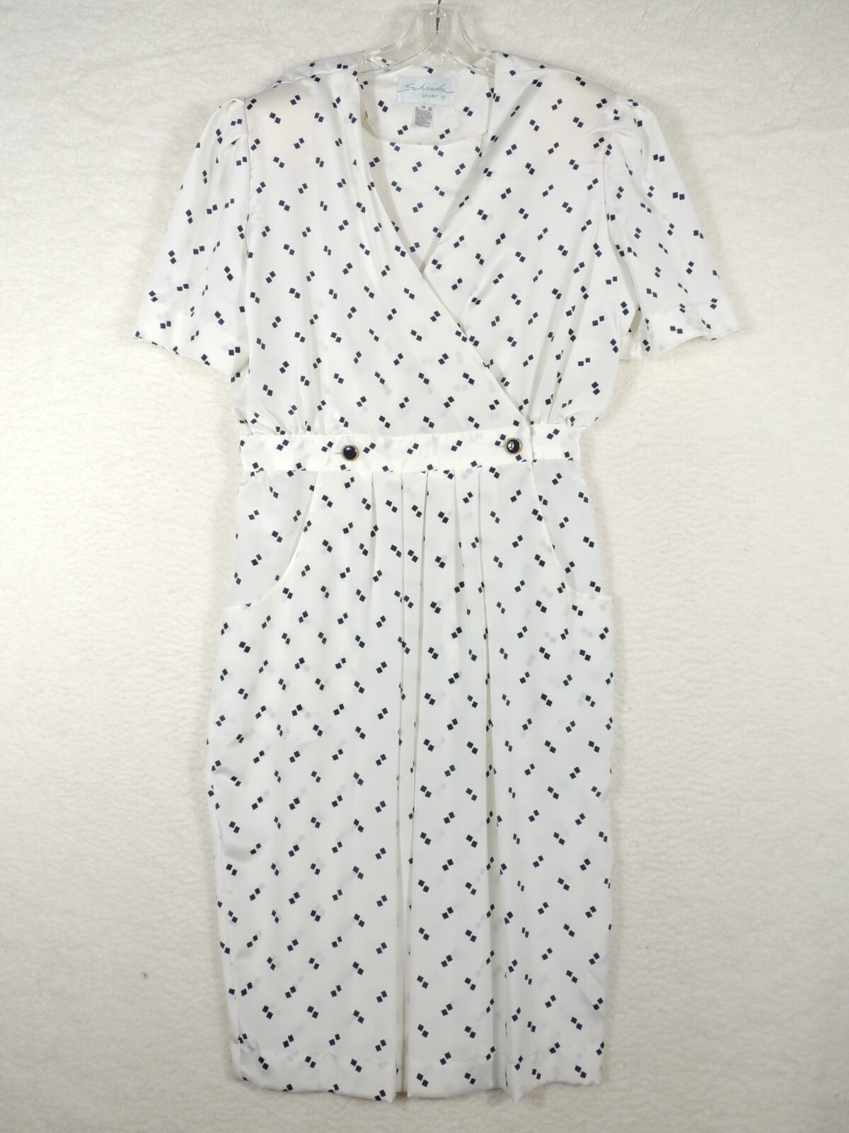 Women’s Schrader Sport II Dress 14 Short Sleeve See Measurements Vintage