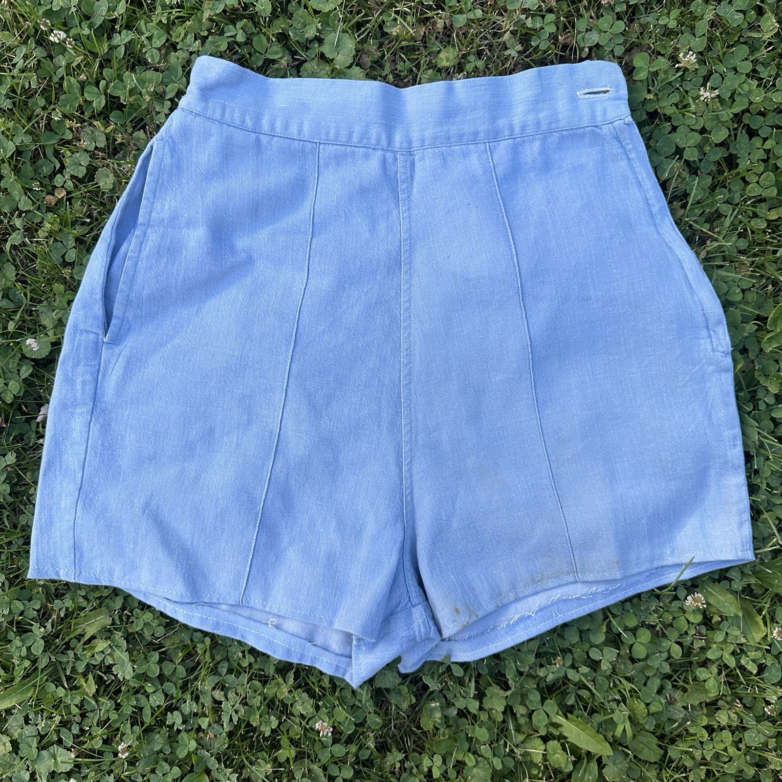 Vintage Womens Shorts Lot Denim Side Zip 30s 50s 60s 70s XS S M