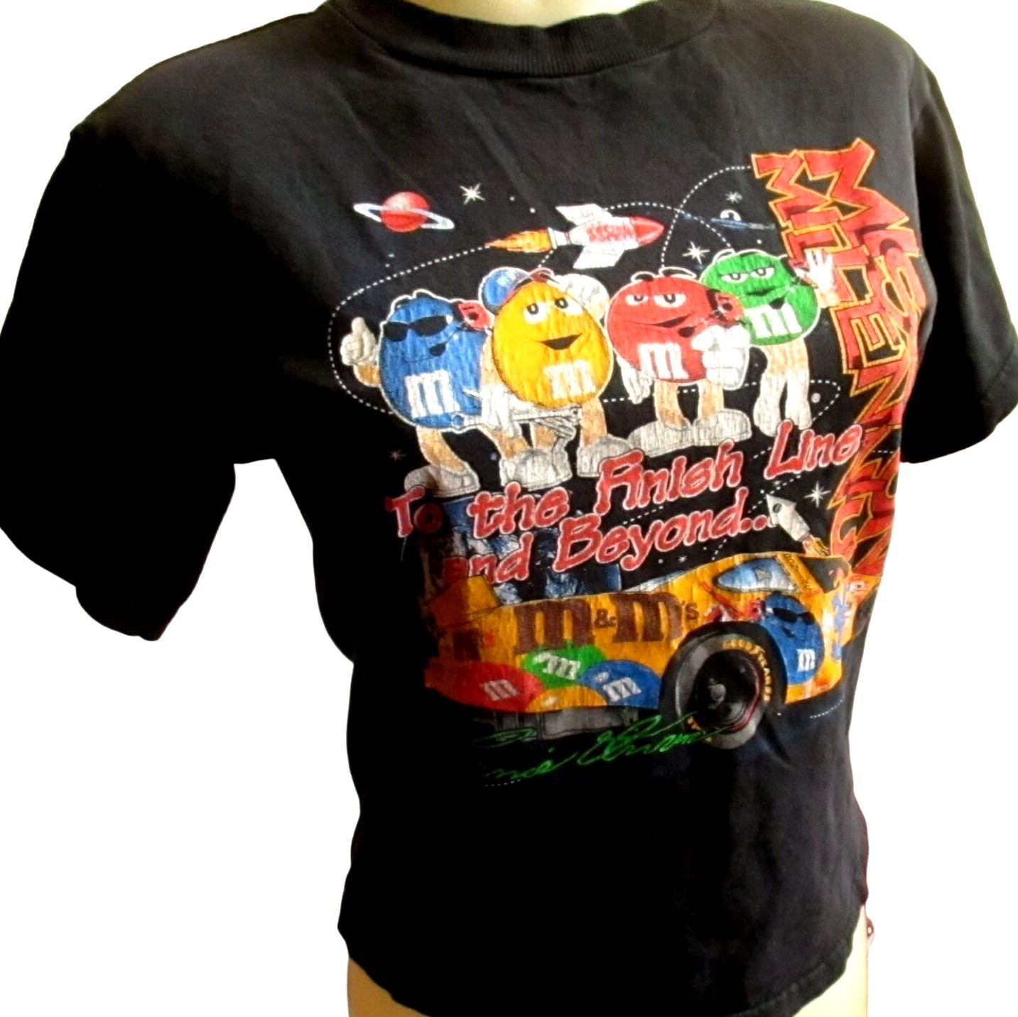 True Vintage Women’s T-shirt XS S Winston Cup 1990s Ernie Irvin #36 M&M’s 1998