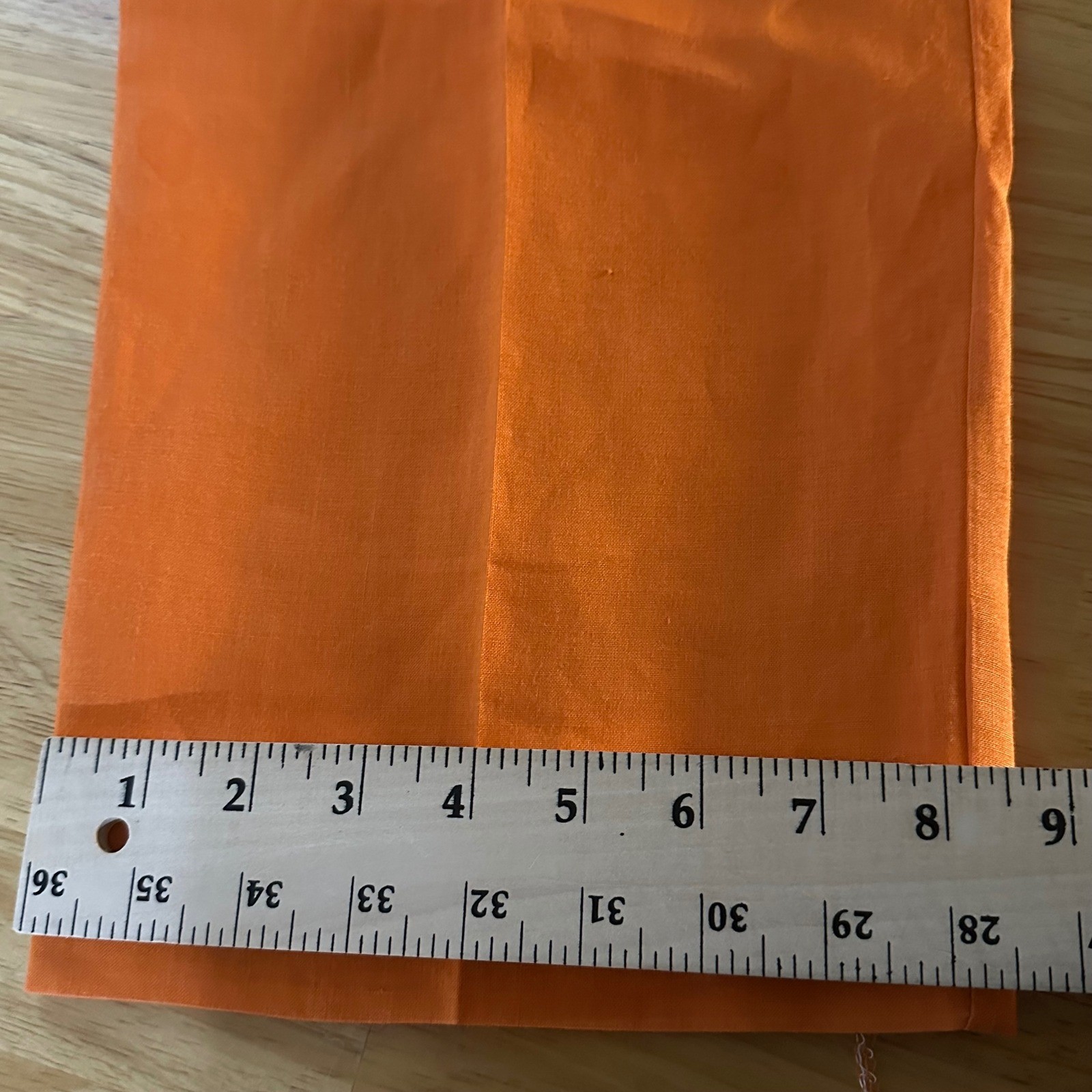Vintage 100% Linen High Waisted Pleated Wide Leg Trousers Orange Made in USA 12
