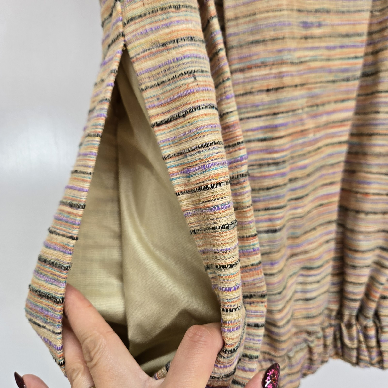 VTG OFAK Santa Fe Artisan & Weaver Chris O’Connell Striped Sleeveless Vest O/S