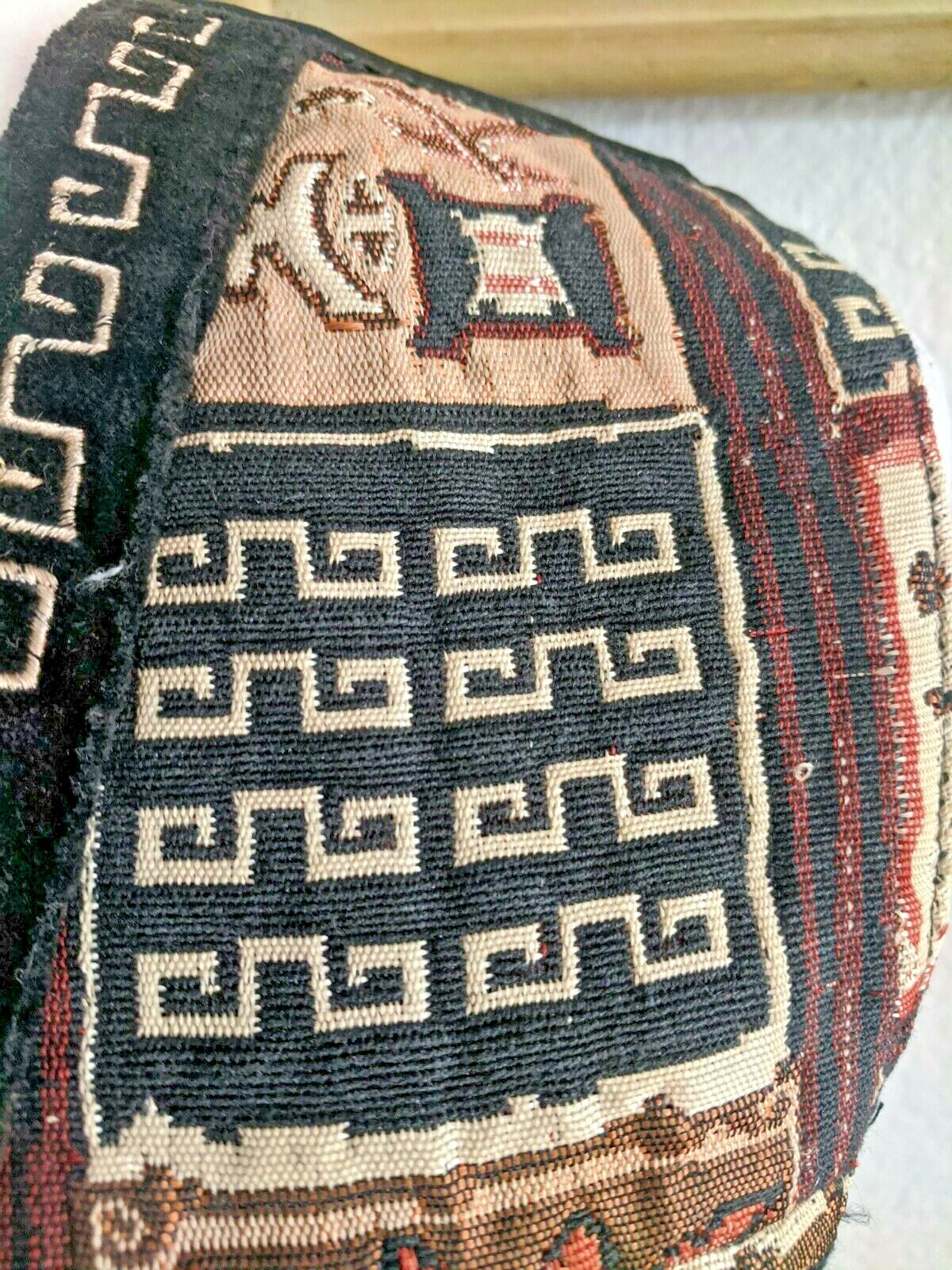 VTG 80s Chrysantheme Vest Button Up Sz Medium M Quilted Tapestry w/ Velvet Trim