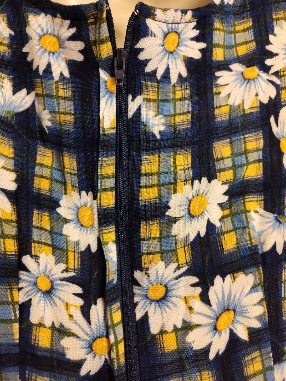 Vintage 90s Dress Floral Byer Too California Mini Daisy Sun Dress Size 7